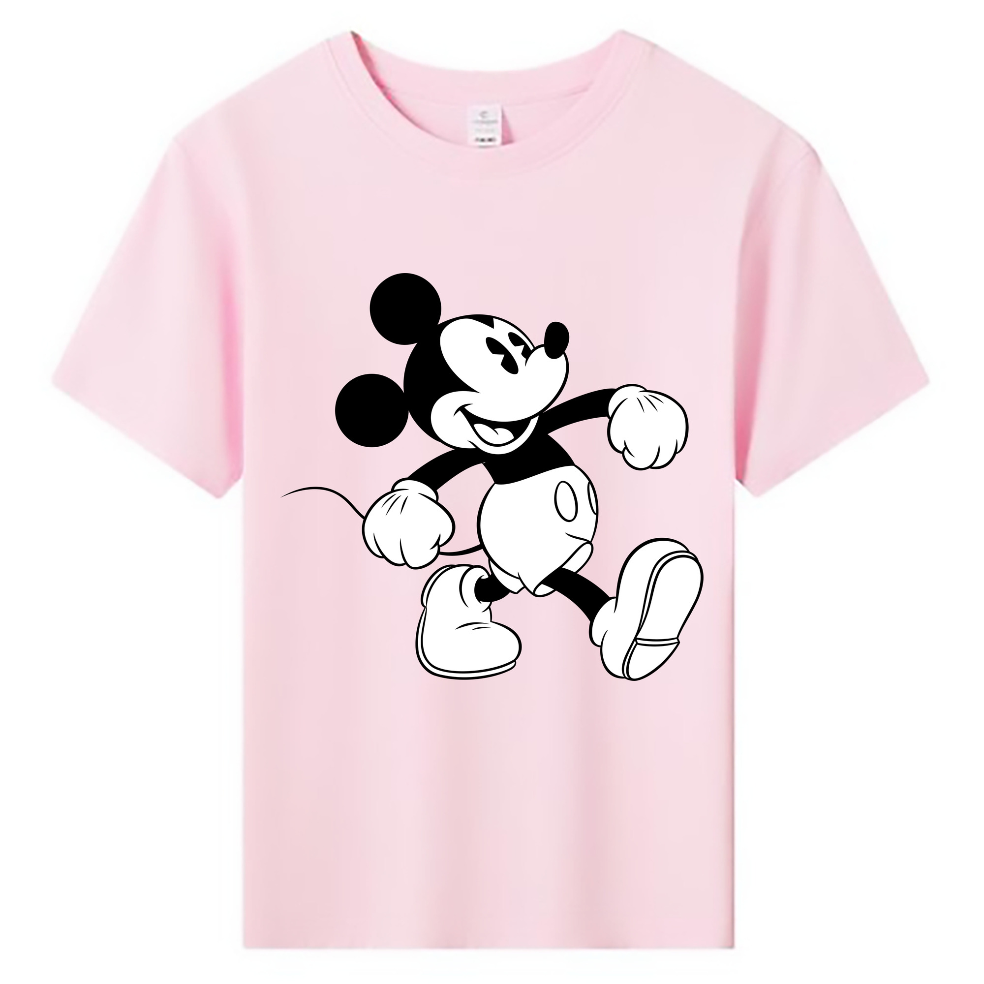ミッキーマウス Mickey Mouse 綿100％キッズTシャツ（フロントプリント）
