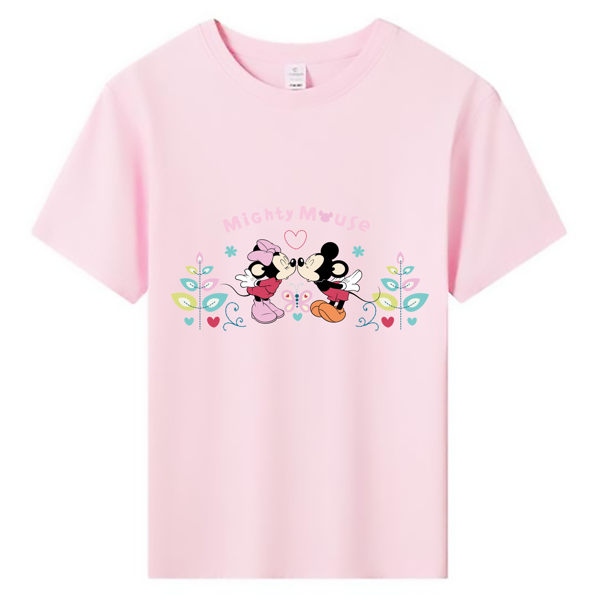 ミッキーマウス Mickey Mouse 綿100％キッズTシャツ（フロントプリント）