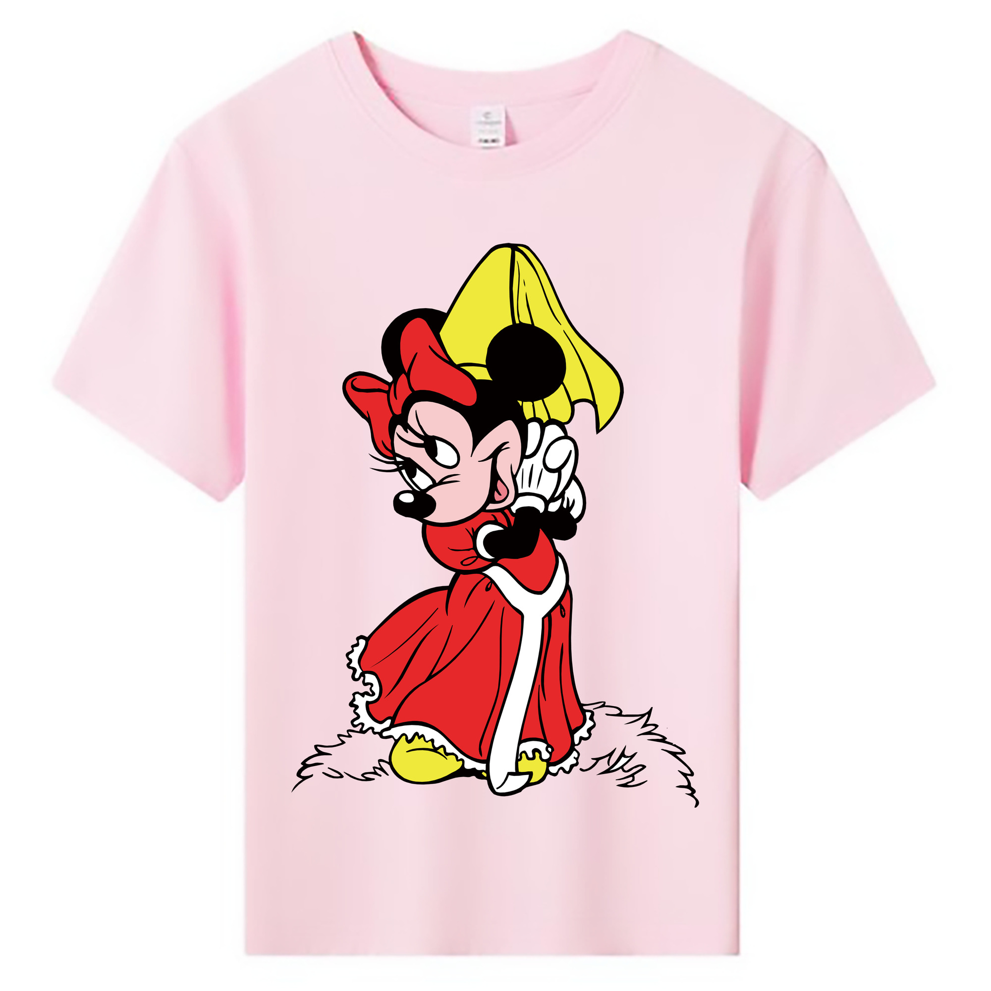 ミッキーマウス Mickey Mouse 綿100％キッズTシャツ（フロントプリント）