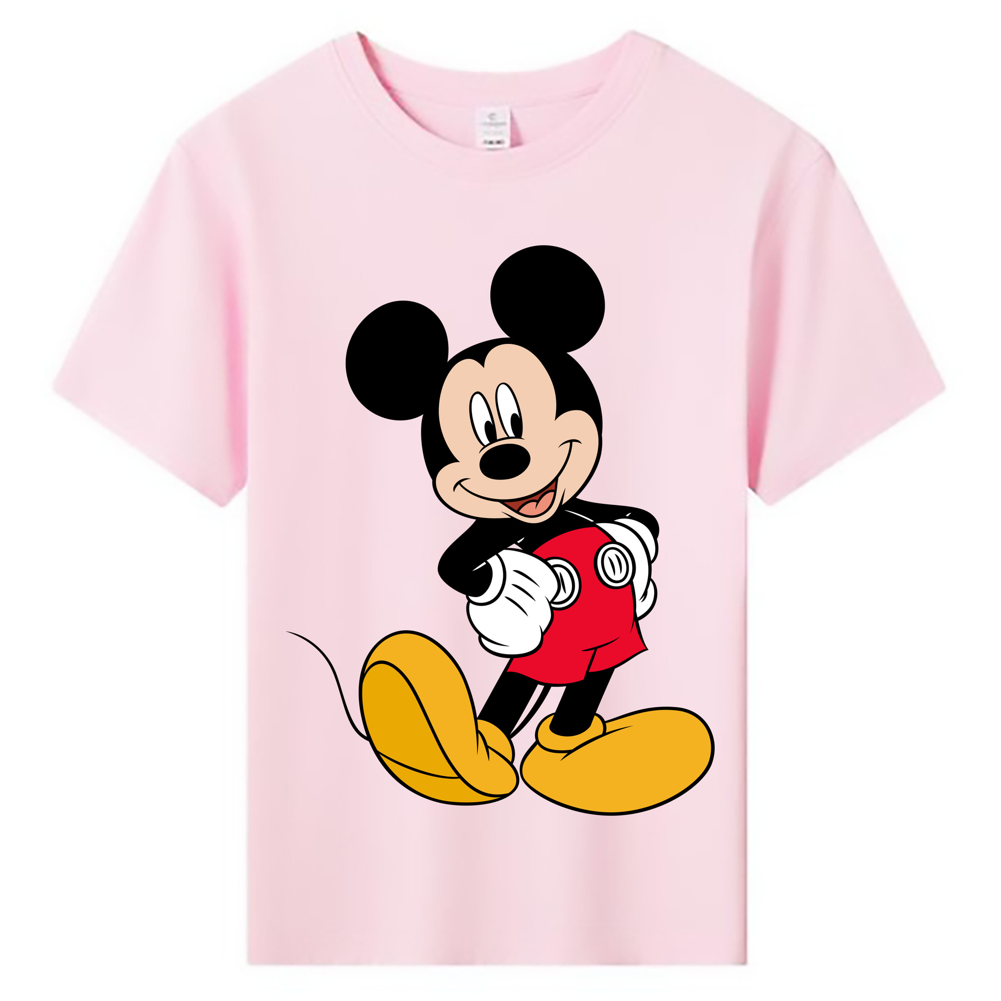 ミッキーマウス Mickey Mouse 綿100％キッズTシャツ（フロントプリント）