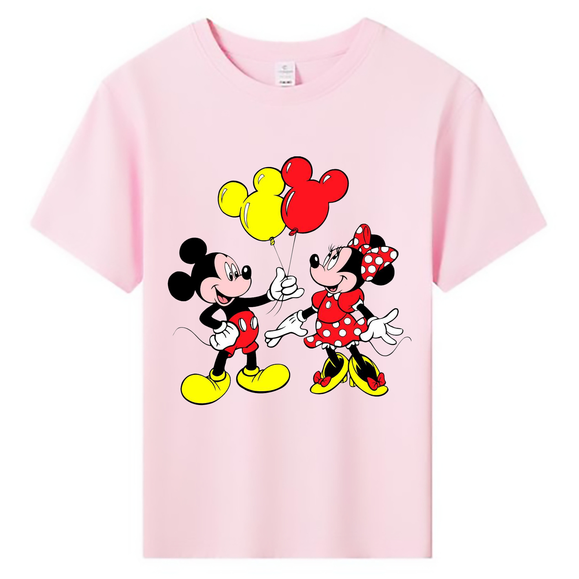 ミッキーマウス Mickey Mouse 綿100％キッズTシャツ（フロントプリント）