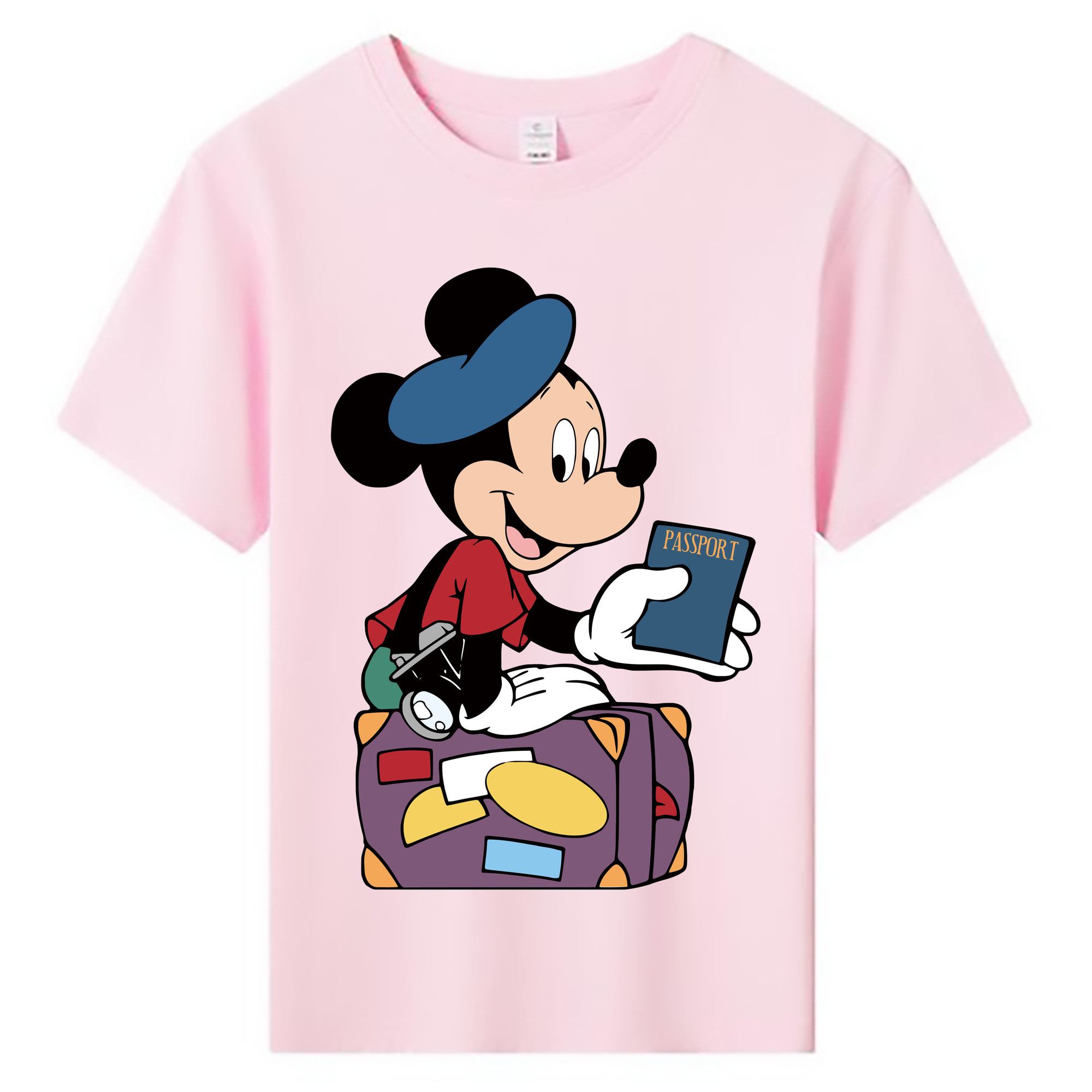 ミッキーマウス Mickey Mouse 綿100％キッズTシャツ（フロントプリント）