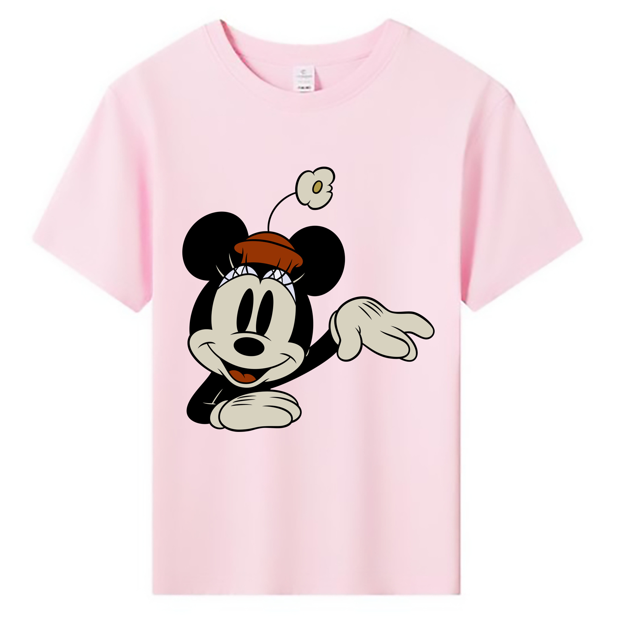 ミッキーマウス Mickey Mouse 綿100％キッズTシャツ（フロントプリント）