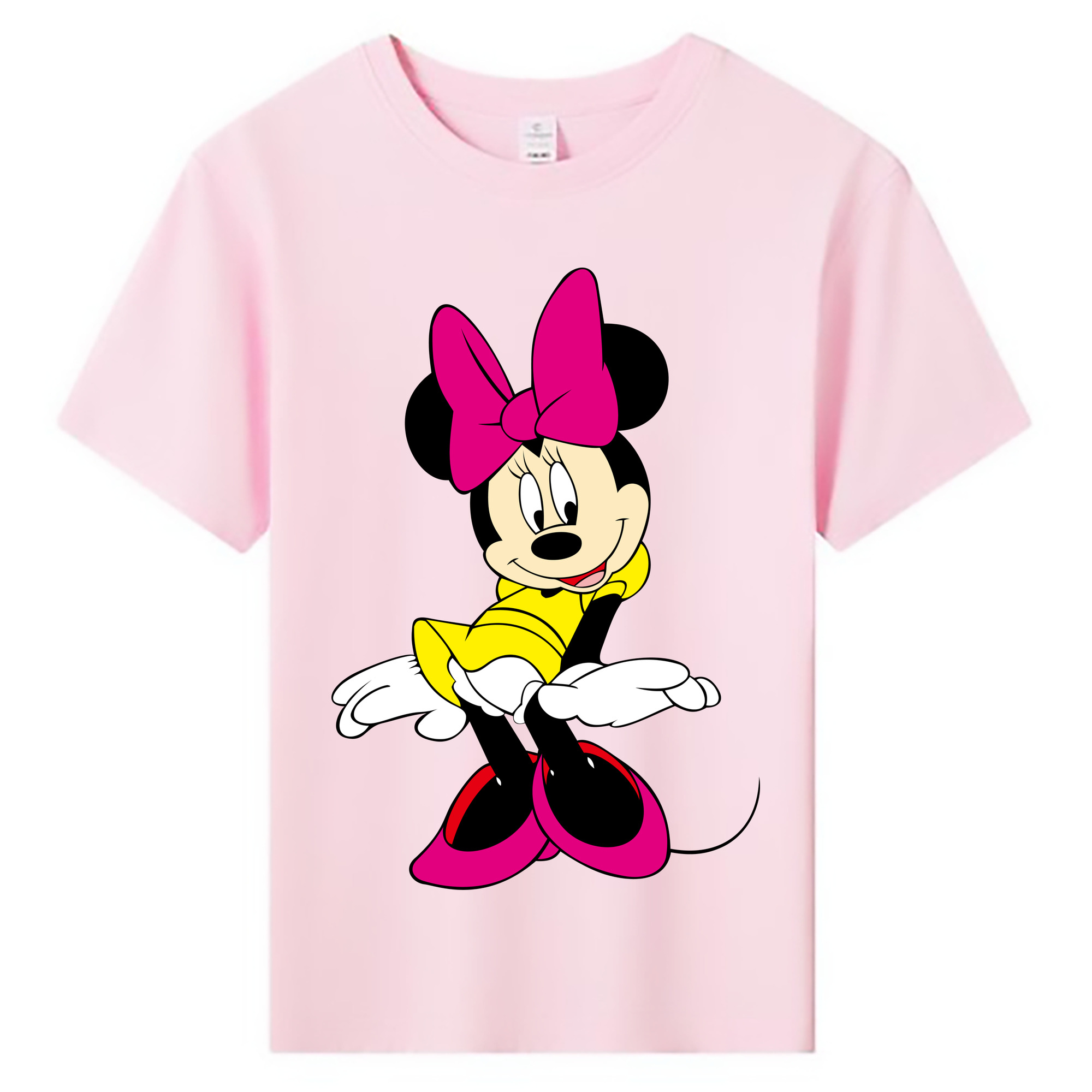 ミッキーマウス Mickey Mouse 綿100％キッズTシャツ（フロントプリント）