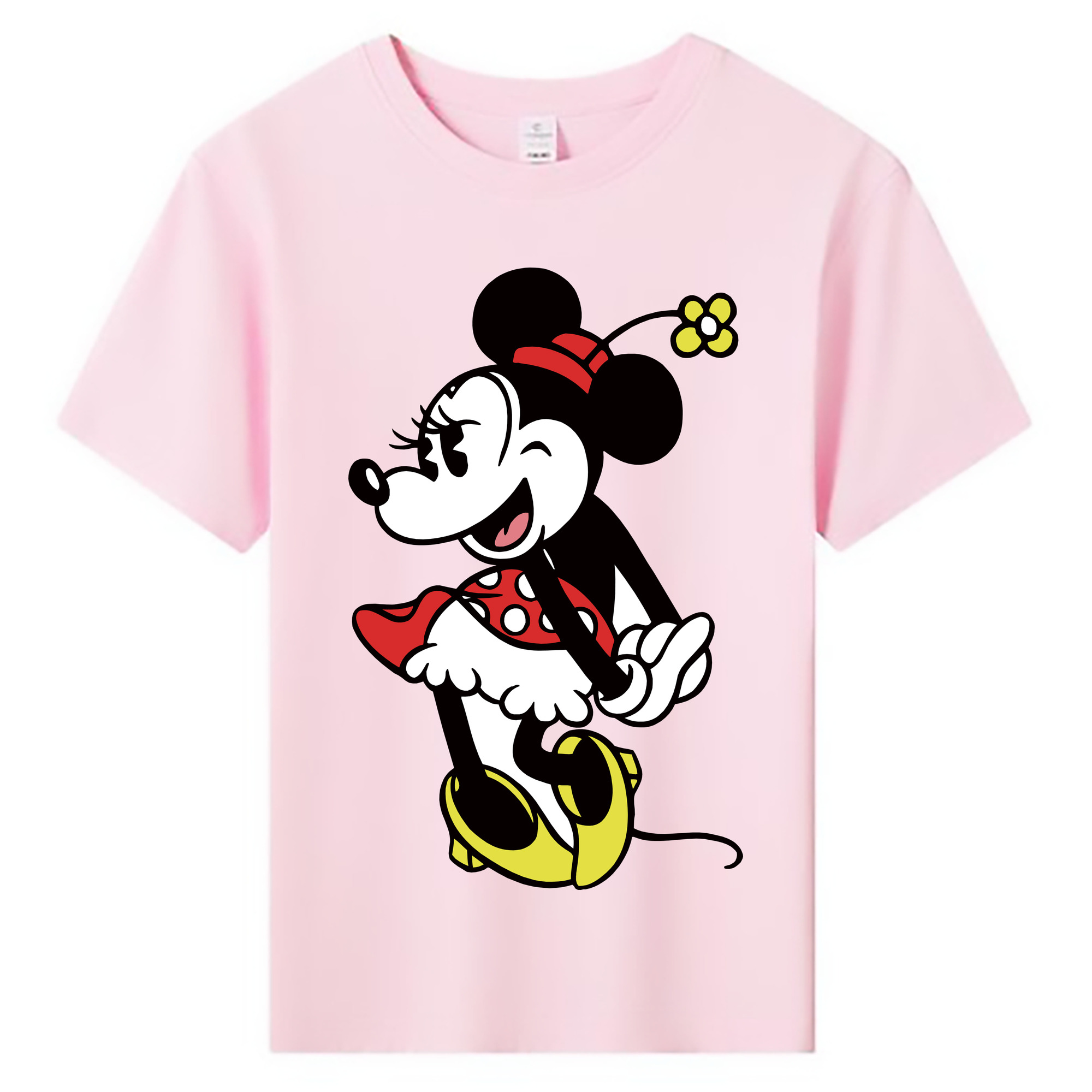 ミッキーマウス Mickey Mouse 綿100％キッズTシャツ（フロントプリント）