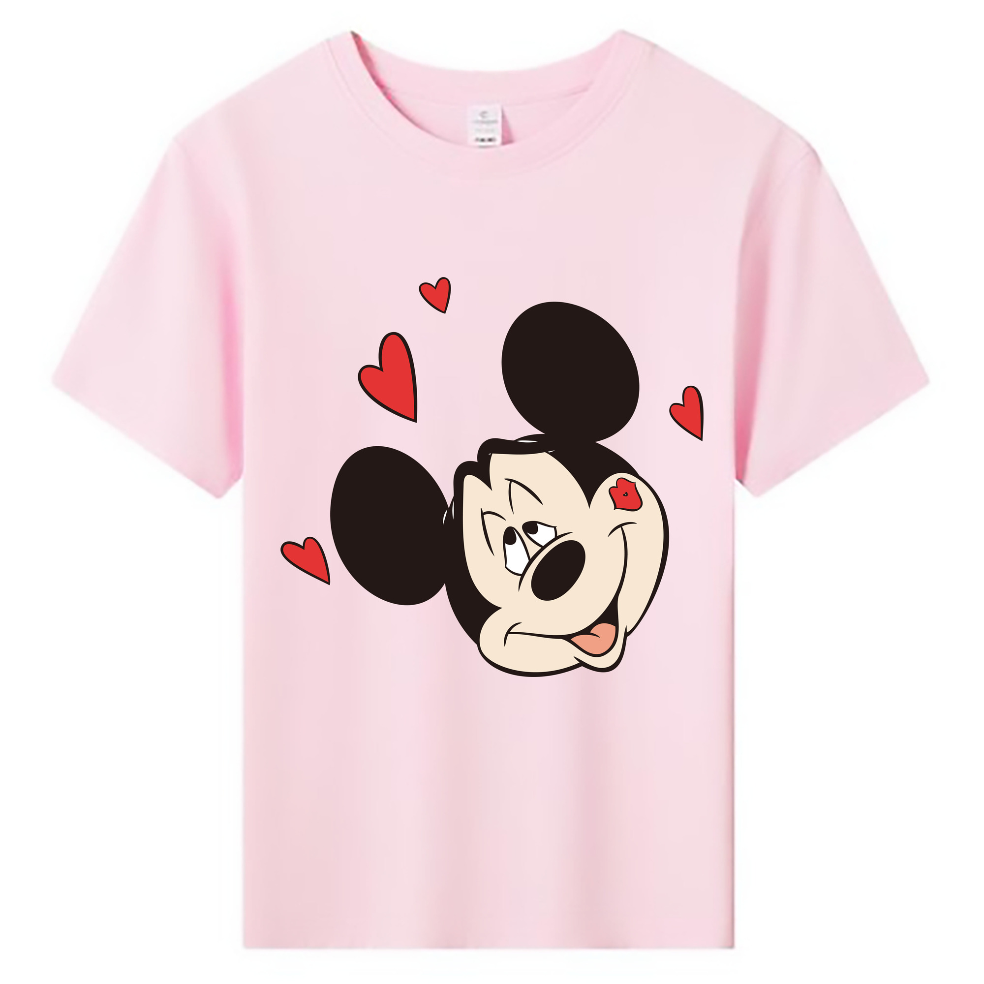 ミッキーマウス Mickey Mouse 綿100％キッズTシャツ（フロントプリント）