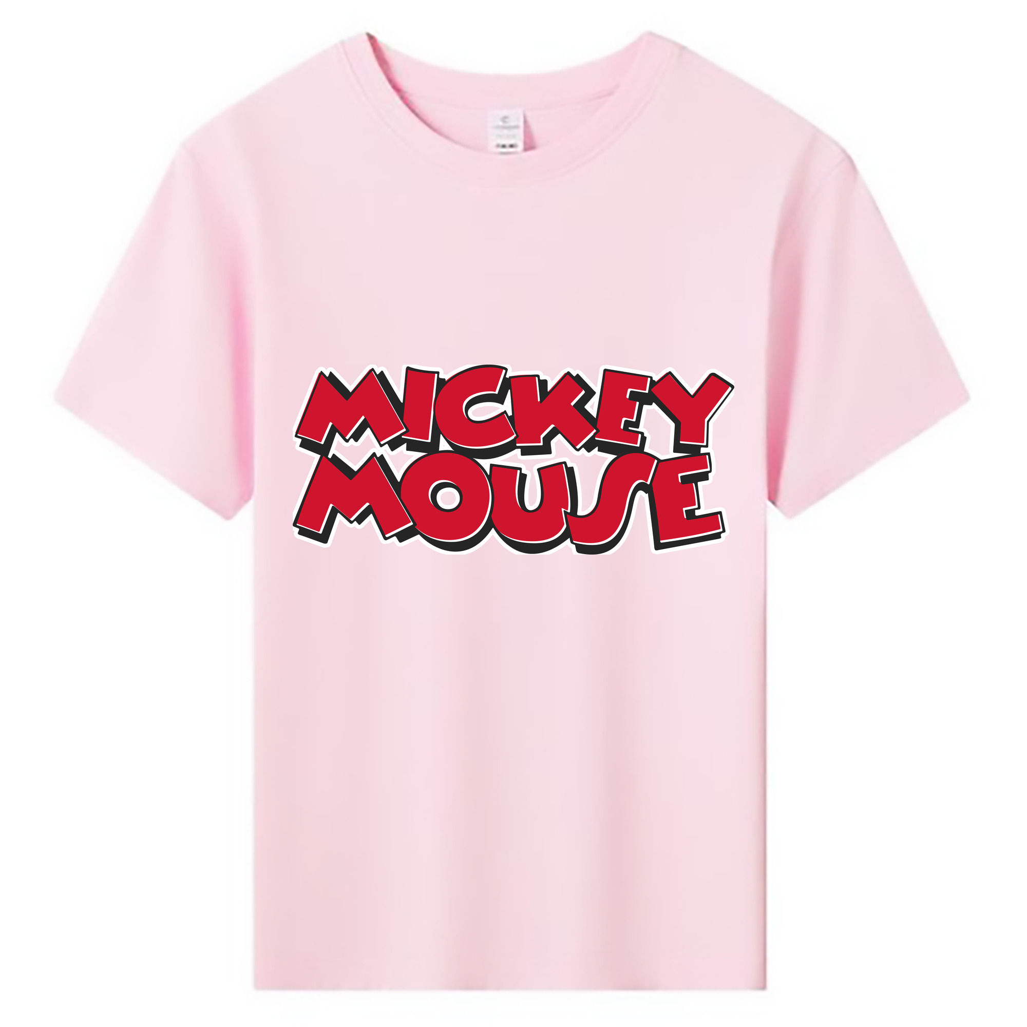 ミッキーマウス Mickey Mouse 綿100％キッズTシャツ（フロントプリント）