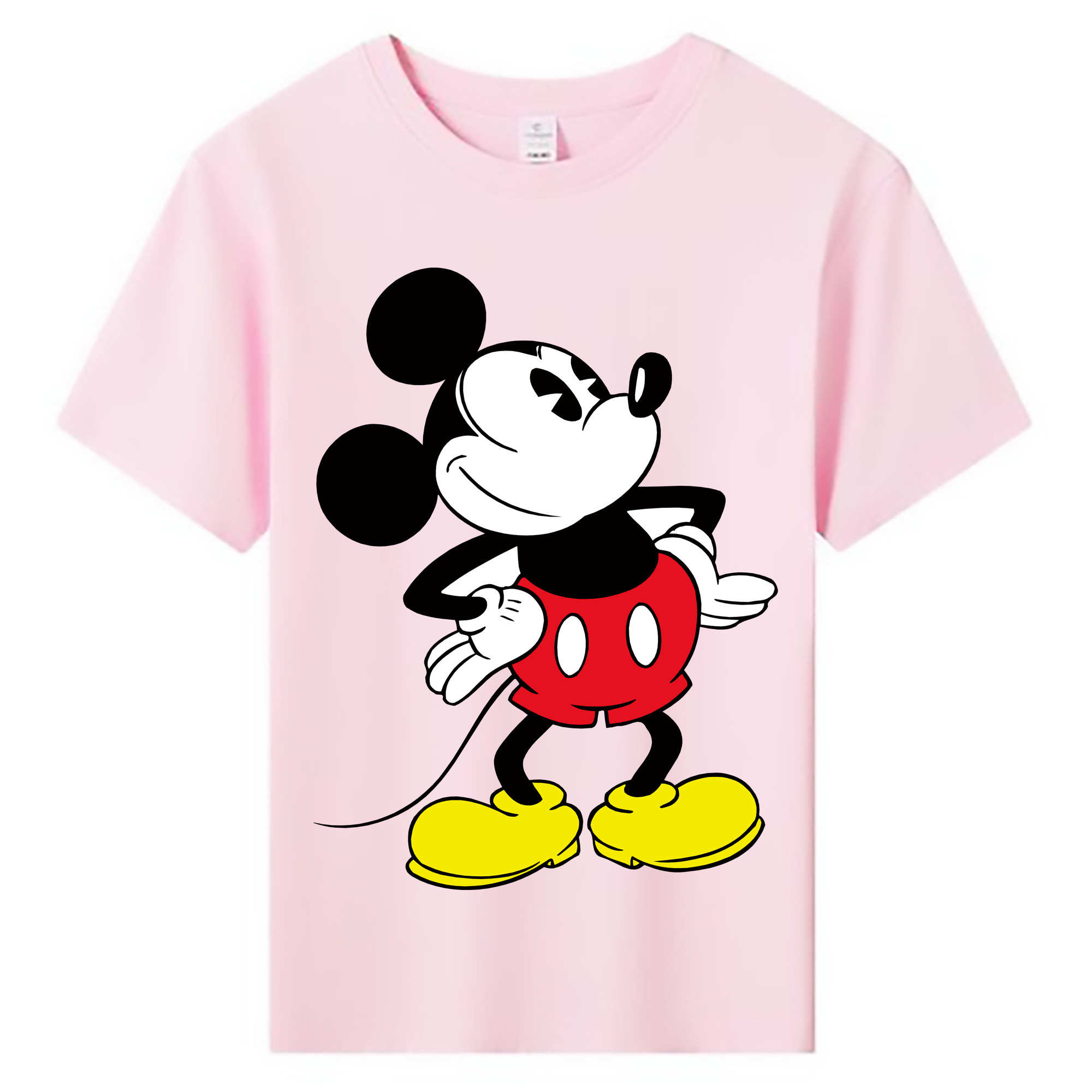 ミッキーマウス Mickey Mouse 綿100％キッズTシャツ（フロントプリント）