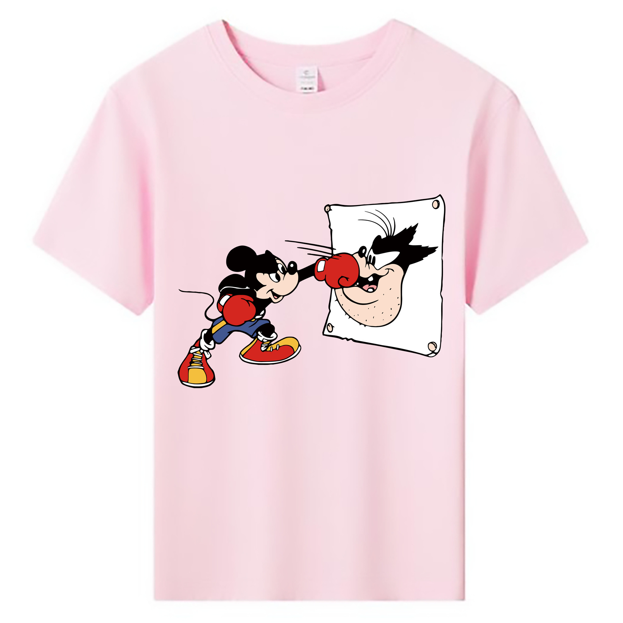 ミッキーマウス Mickey Mouse 綿100％キッズTシャツ（フロントプリント）
