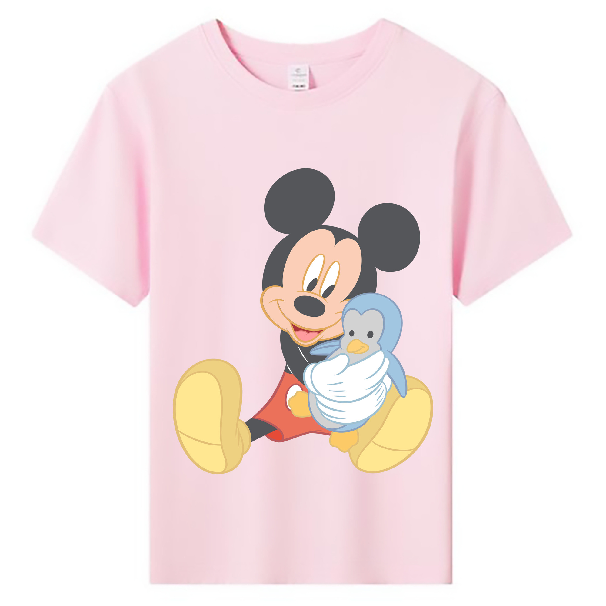 ミッキーマウス Mickey Mouse 綿100％キッズTシャツ（フロントプリント）