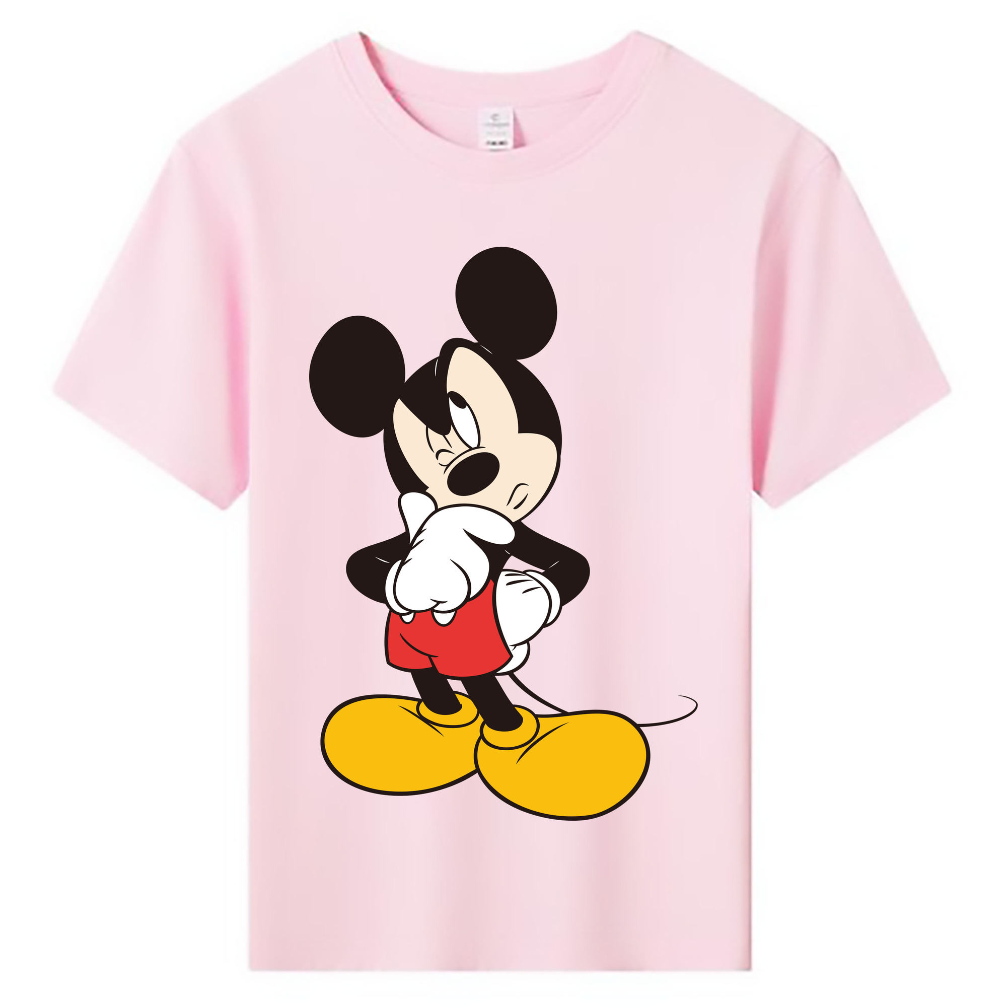 ミッキーマウス Mickey Mouse 綿100％キッズTシャツ（フロントプリント）