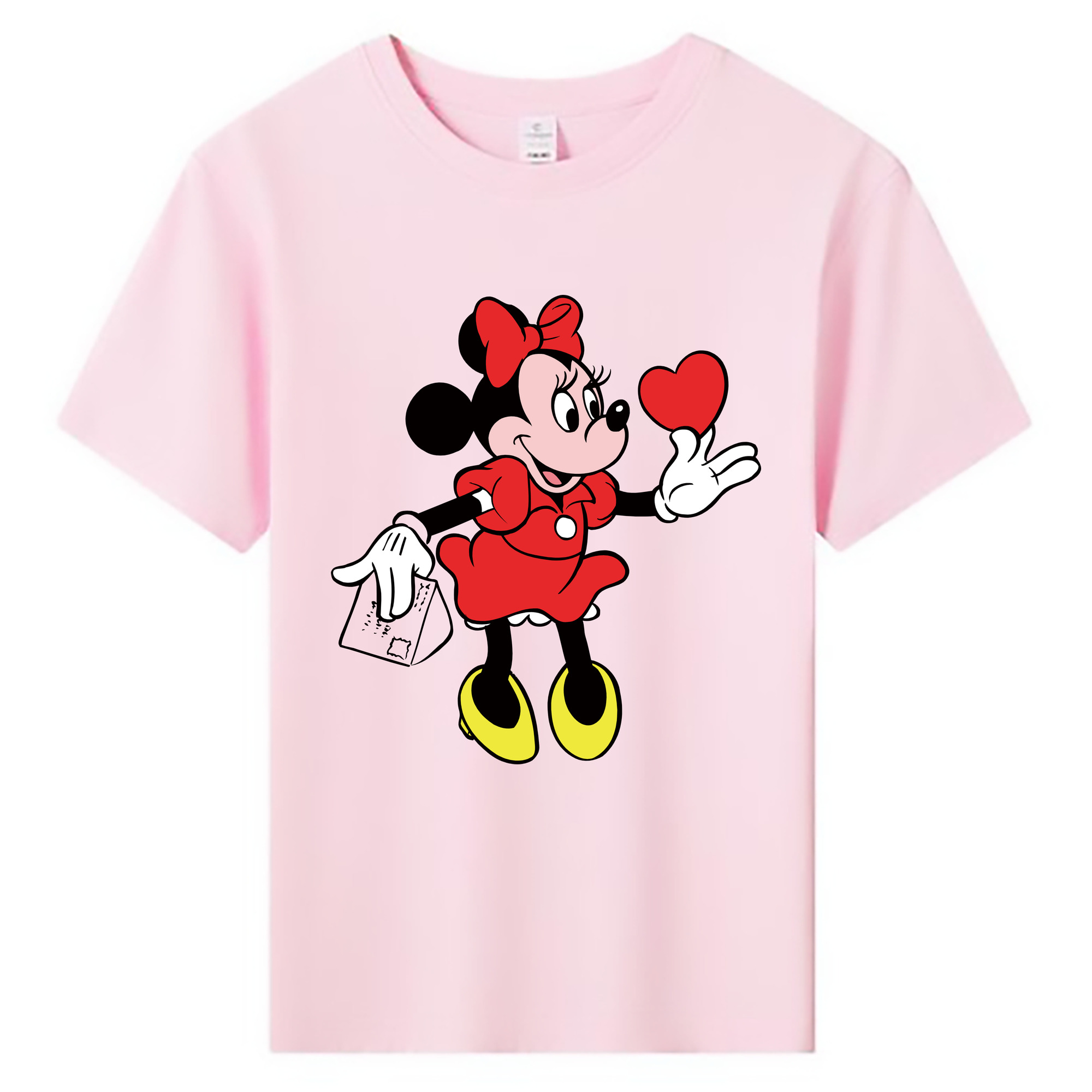 ミッキーマウス Mickey Mouse 綿100％キッズTシャツ（フロントプリント）