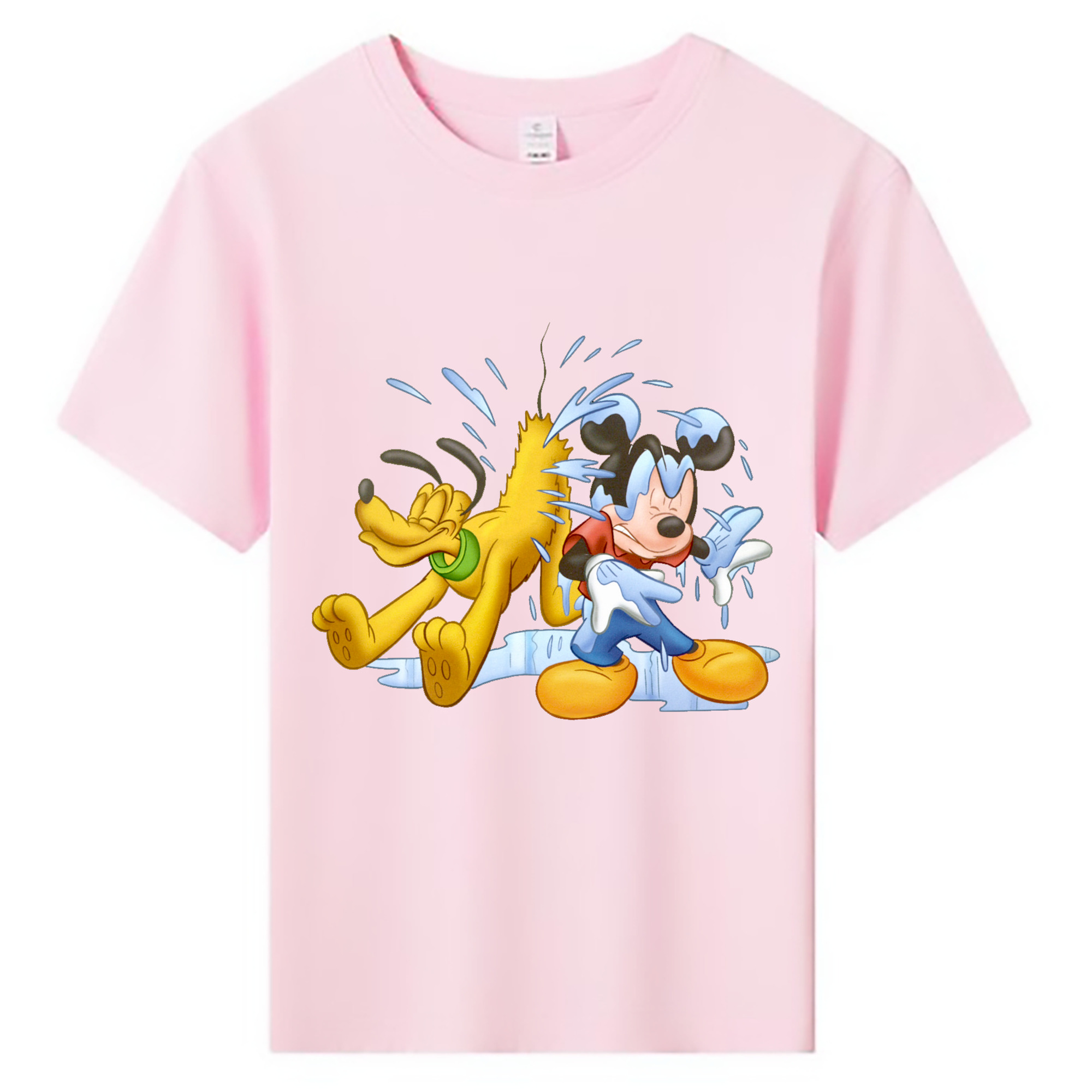 ミッキーマウス Mickey Mouse 綿100％キッズTシャツ（フロントプリント）