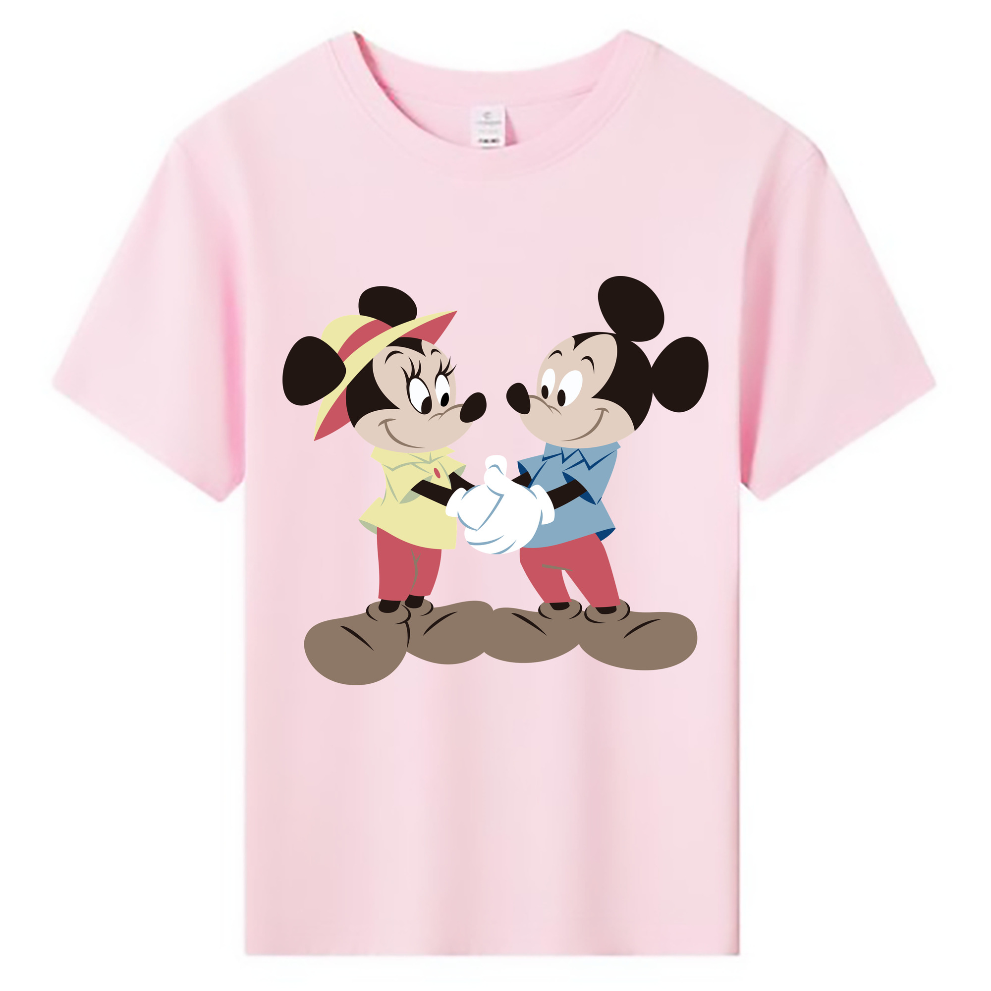 ミッキーマウス Mickey Mouse 綿100％キッズTシャツ（フロントプリント）