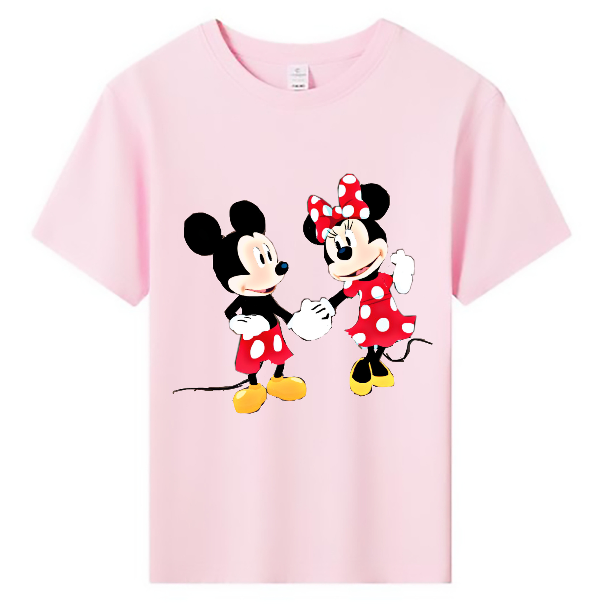 ミッキーマウス Mickey Mouse 綿100％キッズTシャツ（フロントプリント）