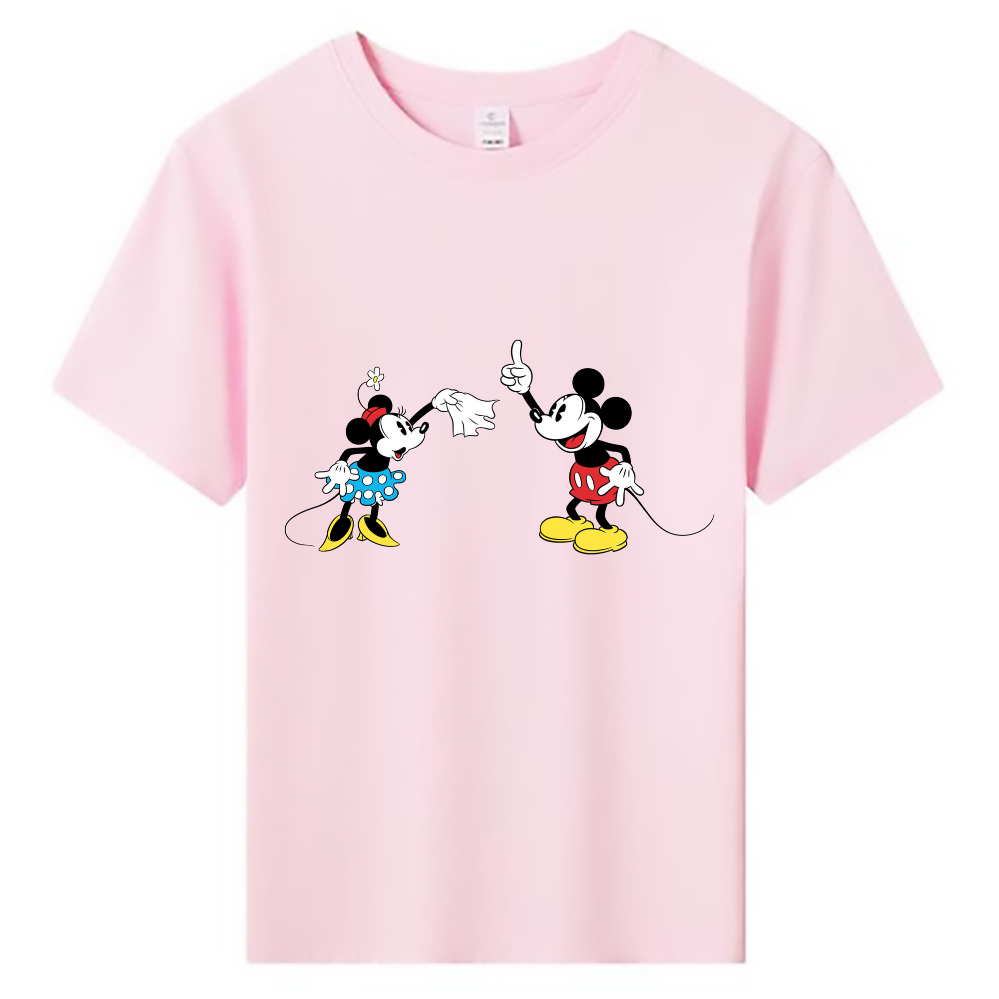 ミッキーマウス Mickey Mouse 綿100％キッズTシャツ（フロントプリント）