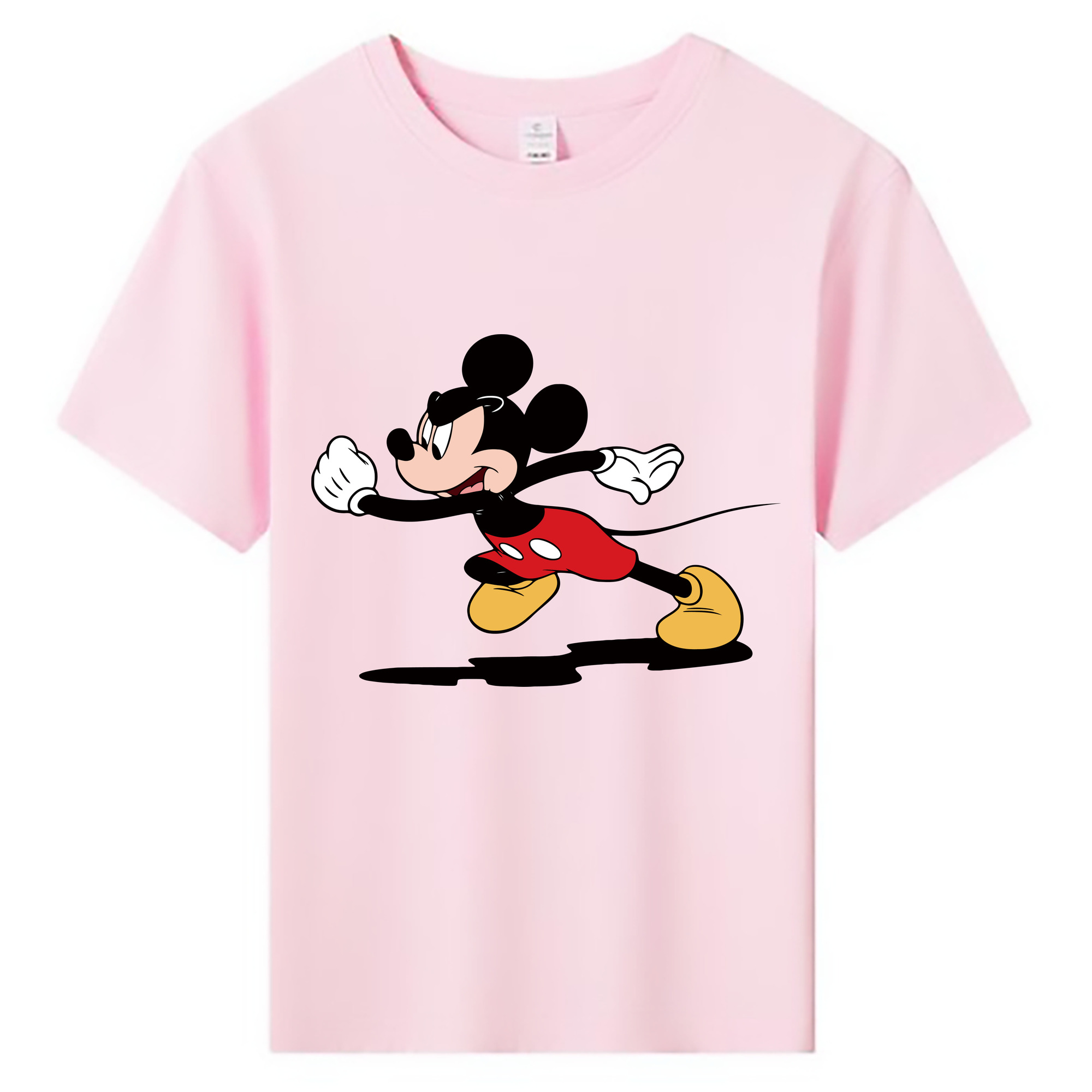 ミッキーマウス Mickey Mouse 綿100％キッズTシャツ（フロントプリント）