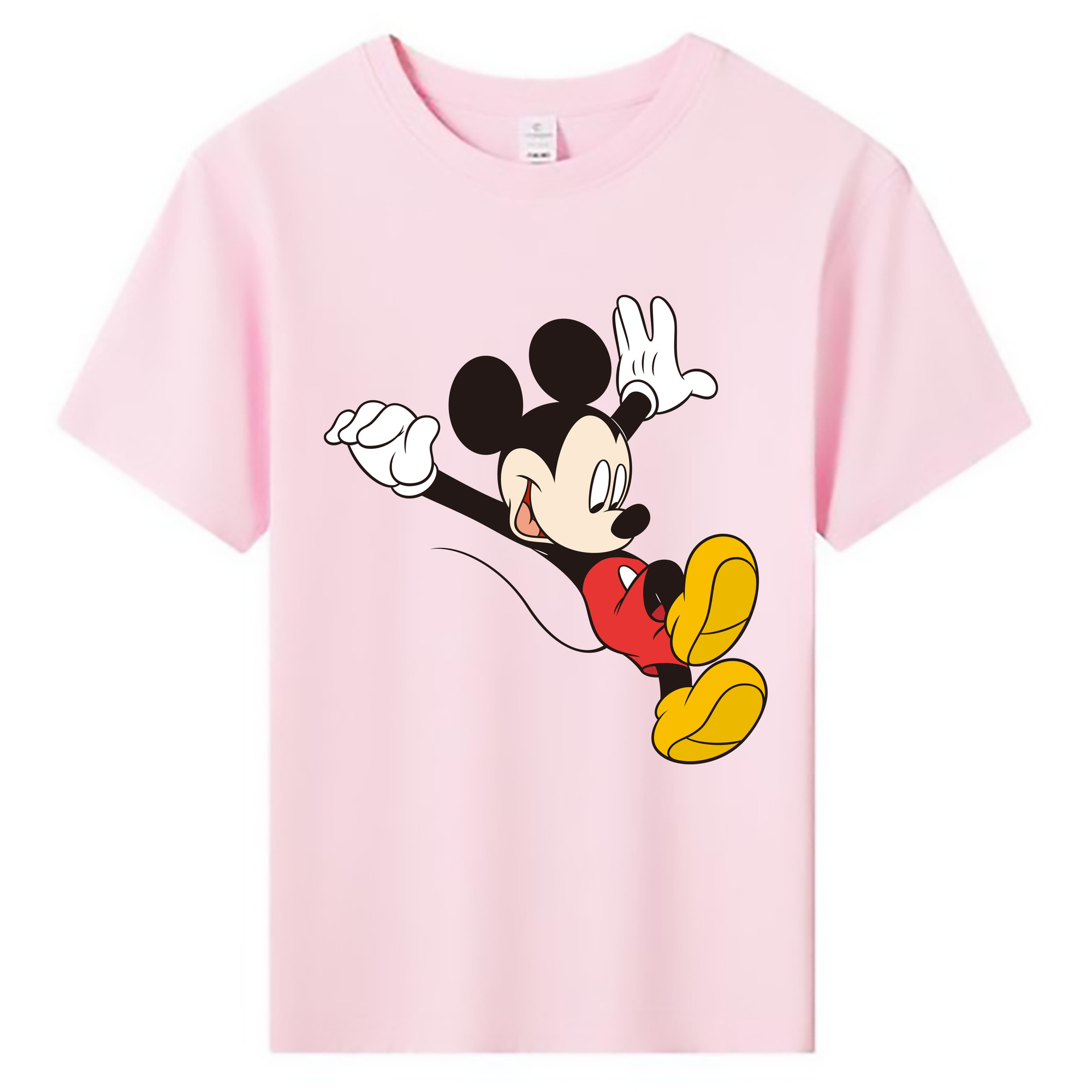 ミッキーマウス Mickey Mouse 綿100％キッズTシャツ（フロントプリント）