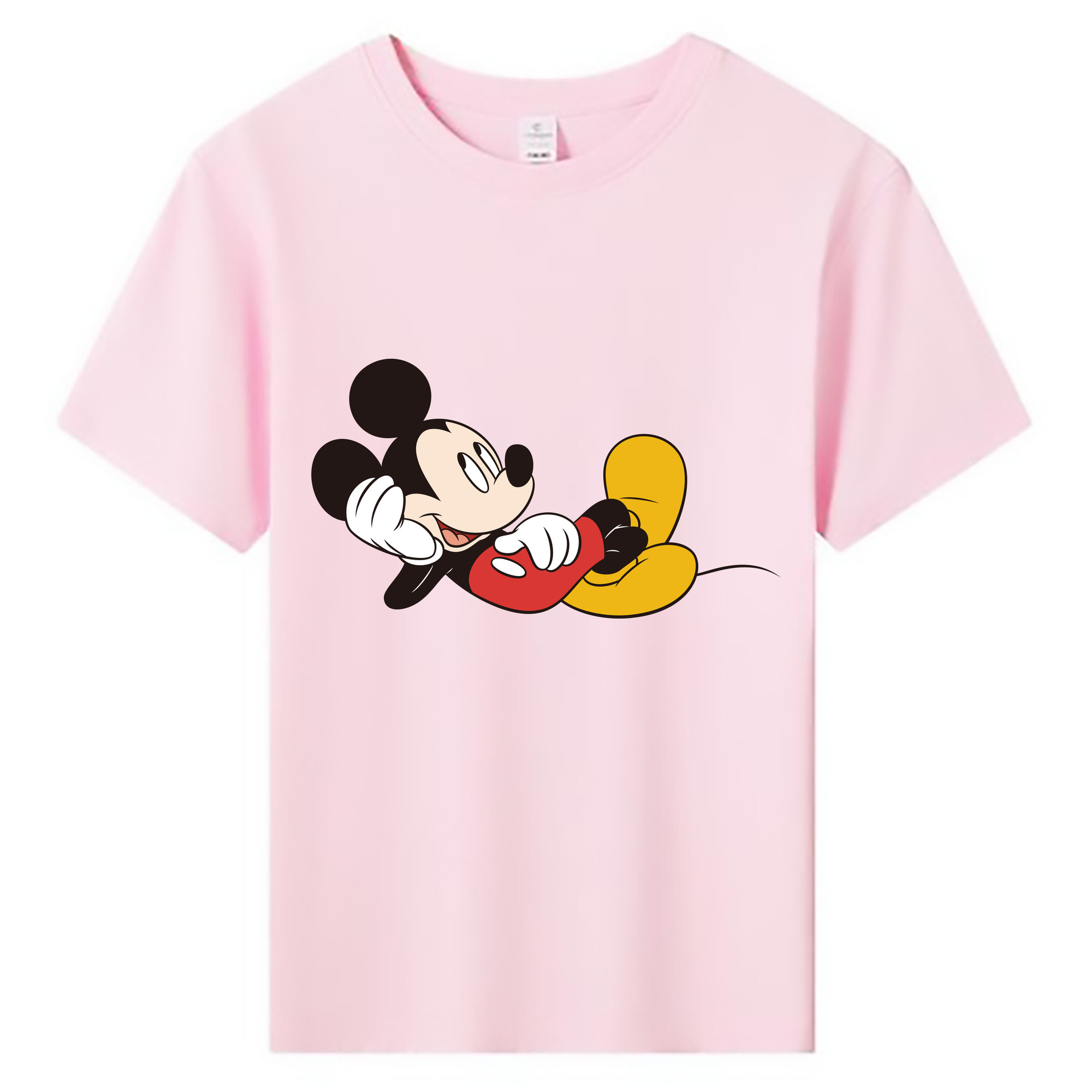 ミッキーマウス Mickey Mouse 綿100％キッズTシャツ（フロントプリント）