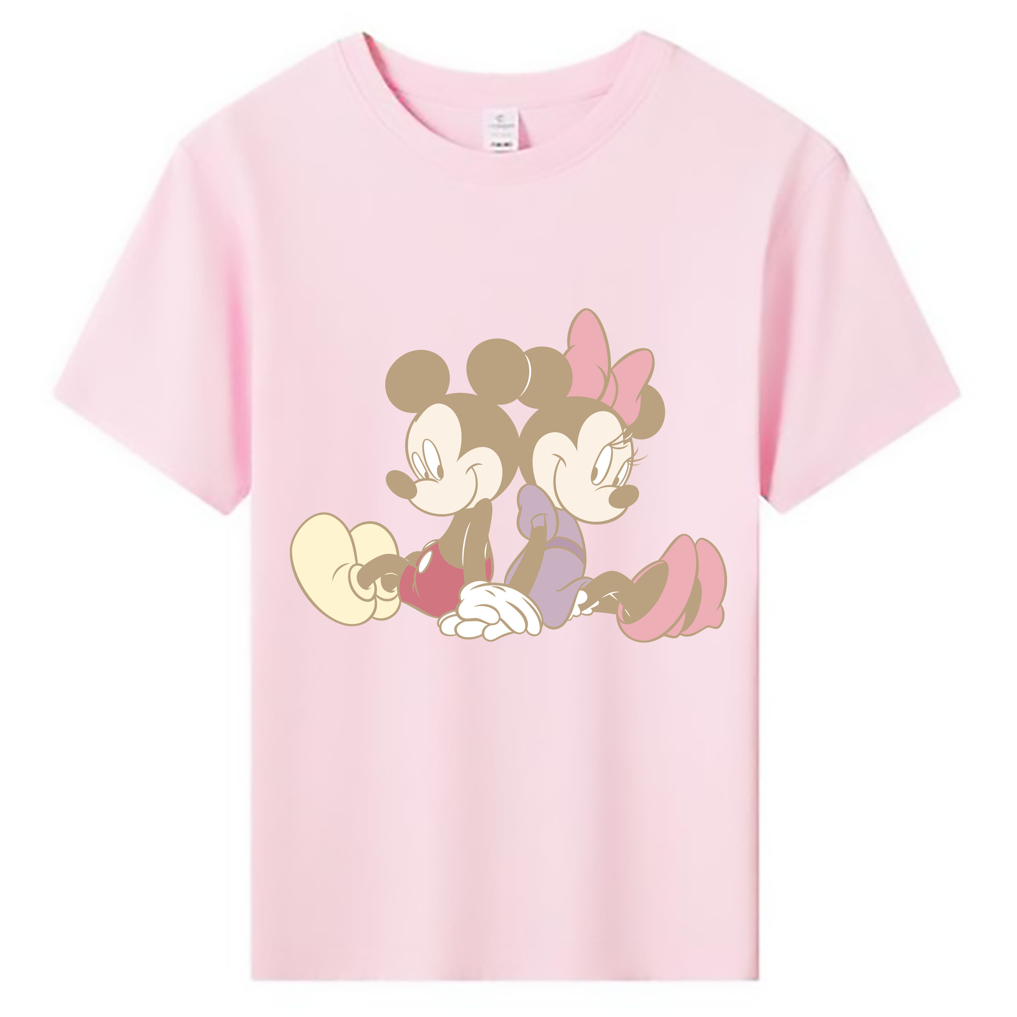 ミッキーマウス Mickey Mouse 綿100％キッズTシャツ（フロントプリント）