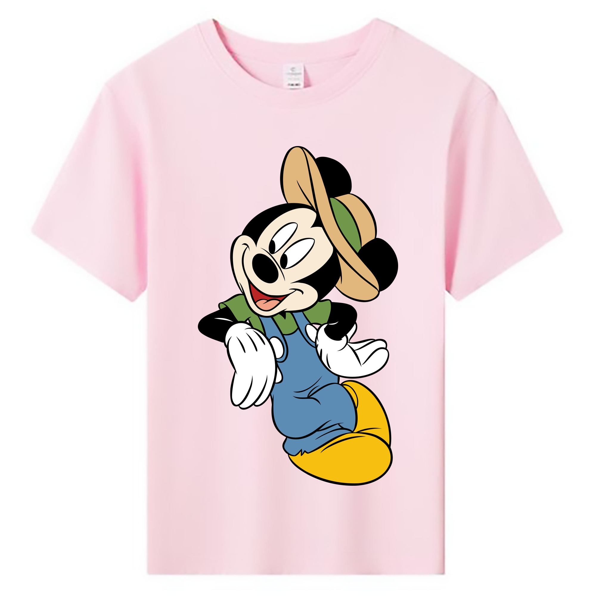 ミッキーマウス Mickey Mouse 綿100％キッズTシャツ（フロントプリント）