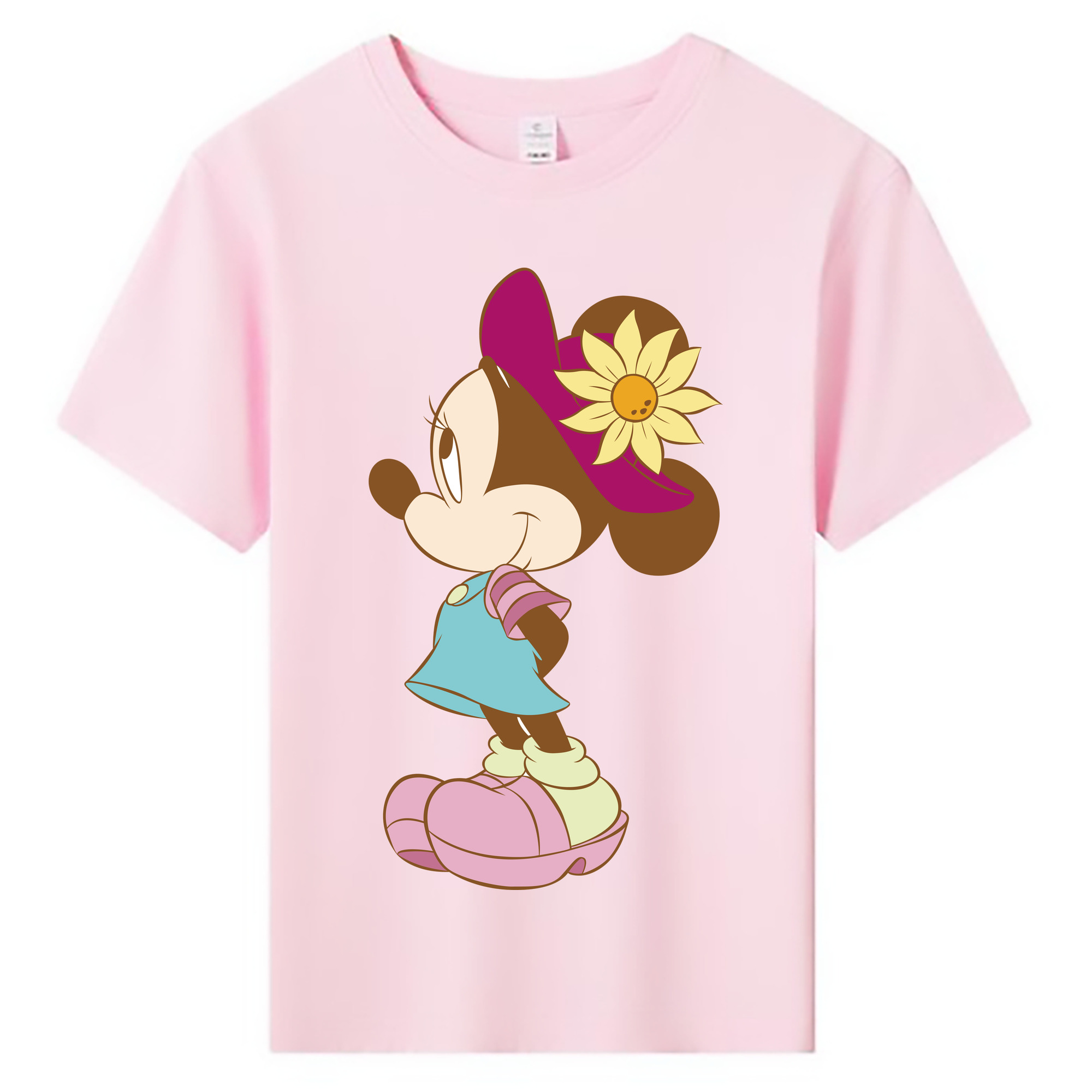 ミッキーマウス Mickey Mouse 綿100％キッズTシャツ（フロントプリント）
