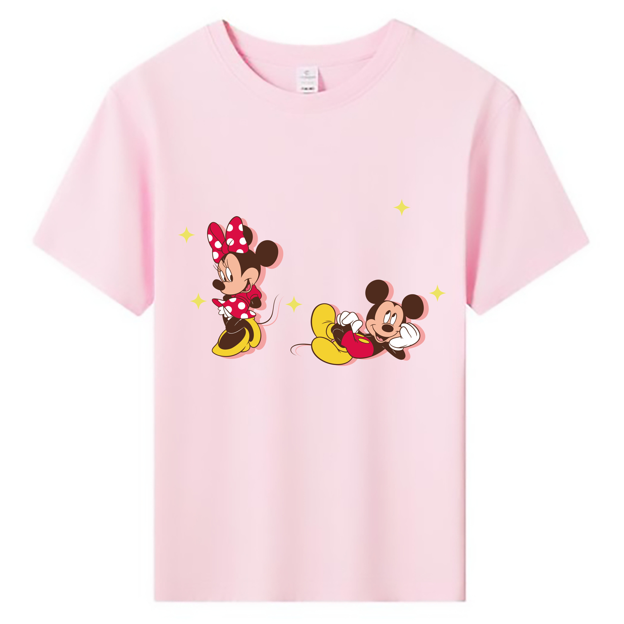 ミッキーマウス Mickey Mouse 綿100％キッズTシャツ（フロントプリント）