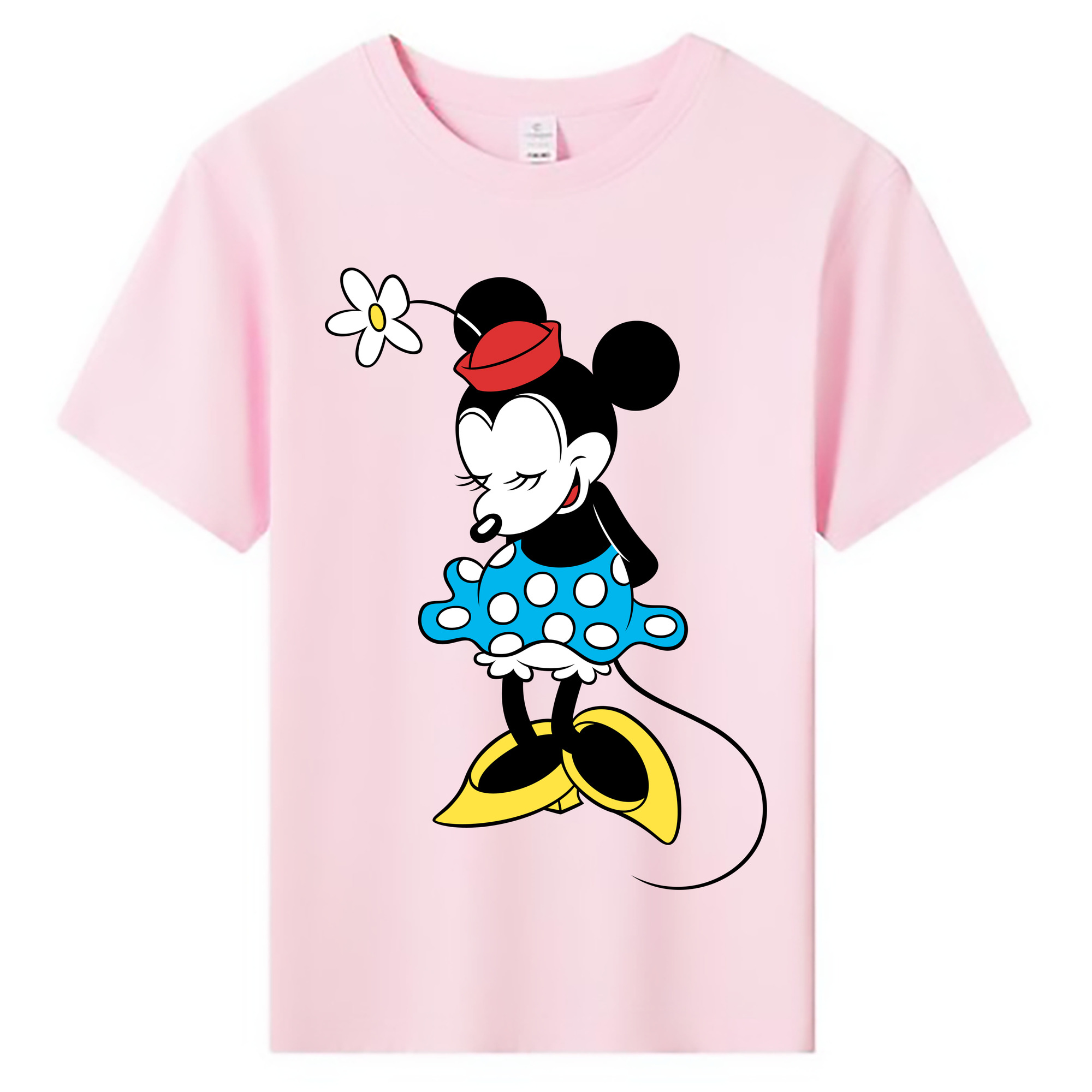 ミッキーマウス Mickey Mouse 綿100％キッズTシャツ（フロントプリント）