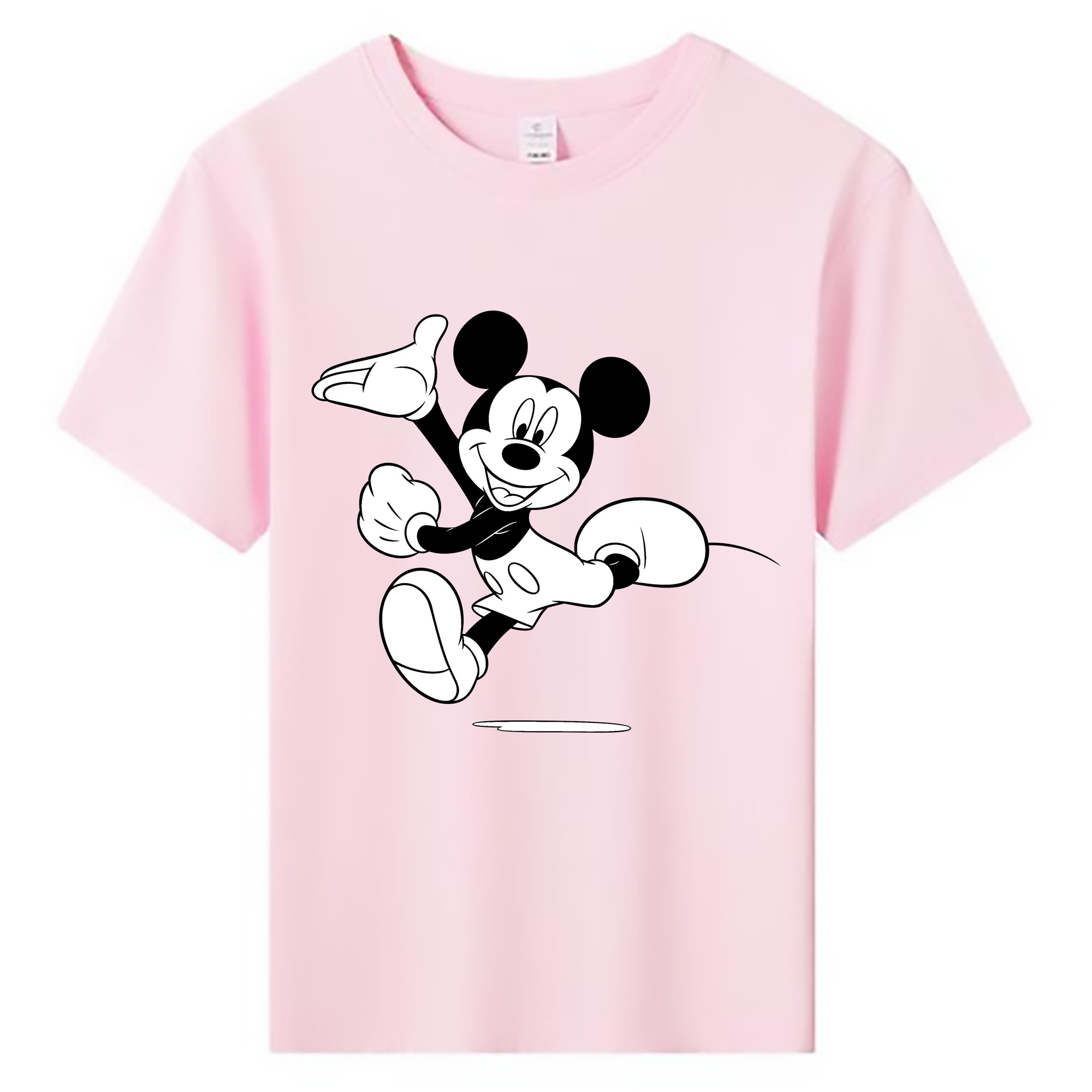ミッキーマウス Mickey Mouse 綿100％キッズTシャツ（フロントプリント）