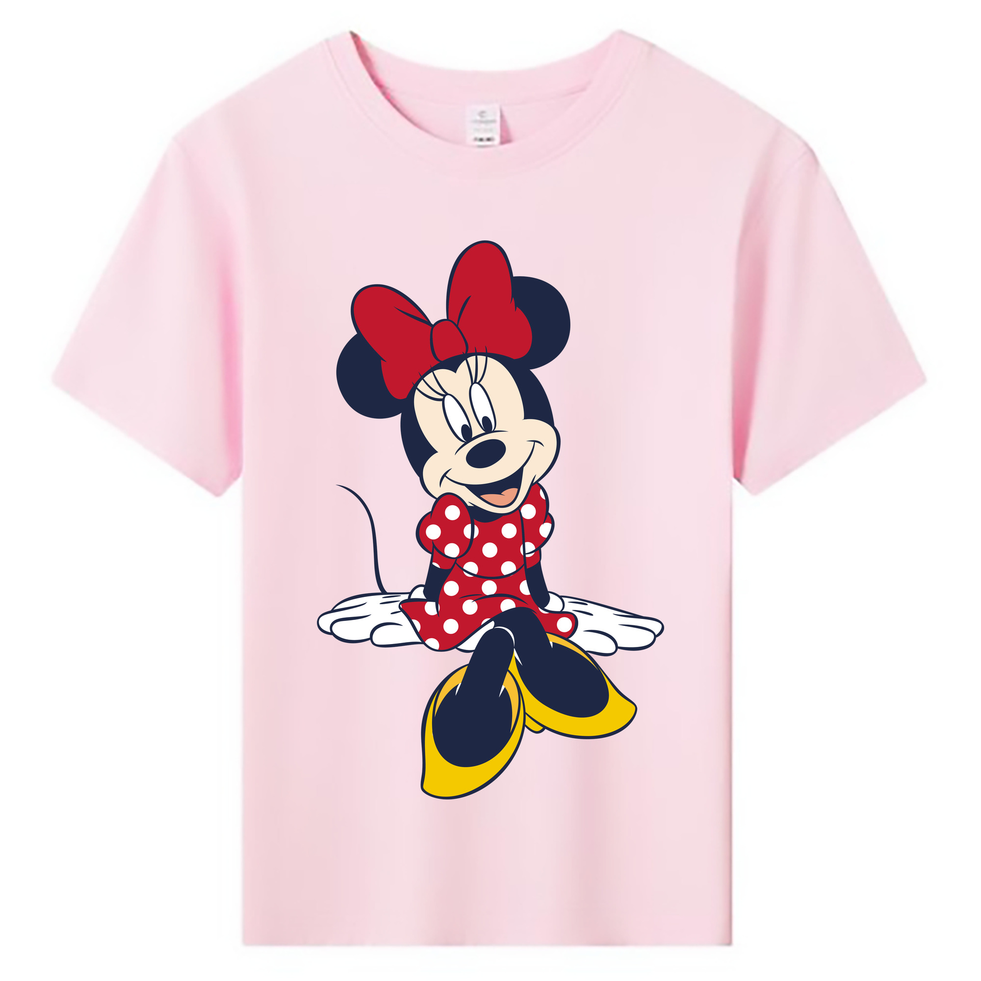 ミッキーマウス Mickey Mouse 綿100％キッズTシャツ（フロントプリント）