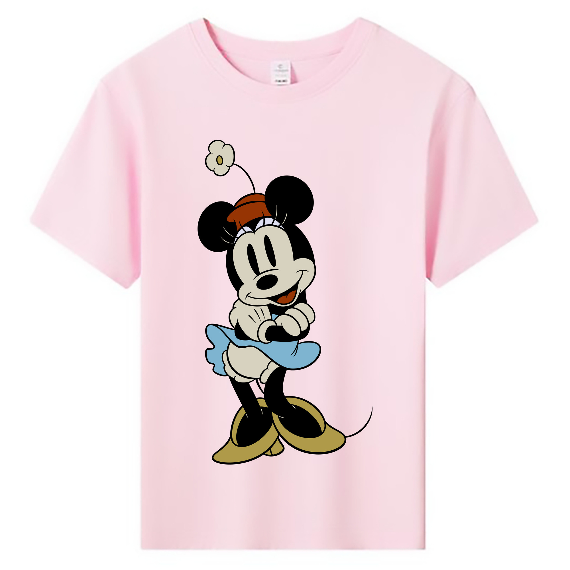 ミッキーマウス Mickey Mouse 綿100％キッズTシャツ（フロントプリント）