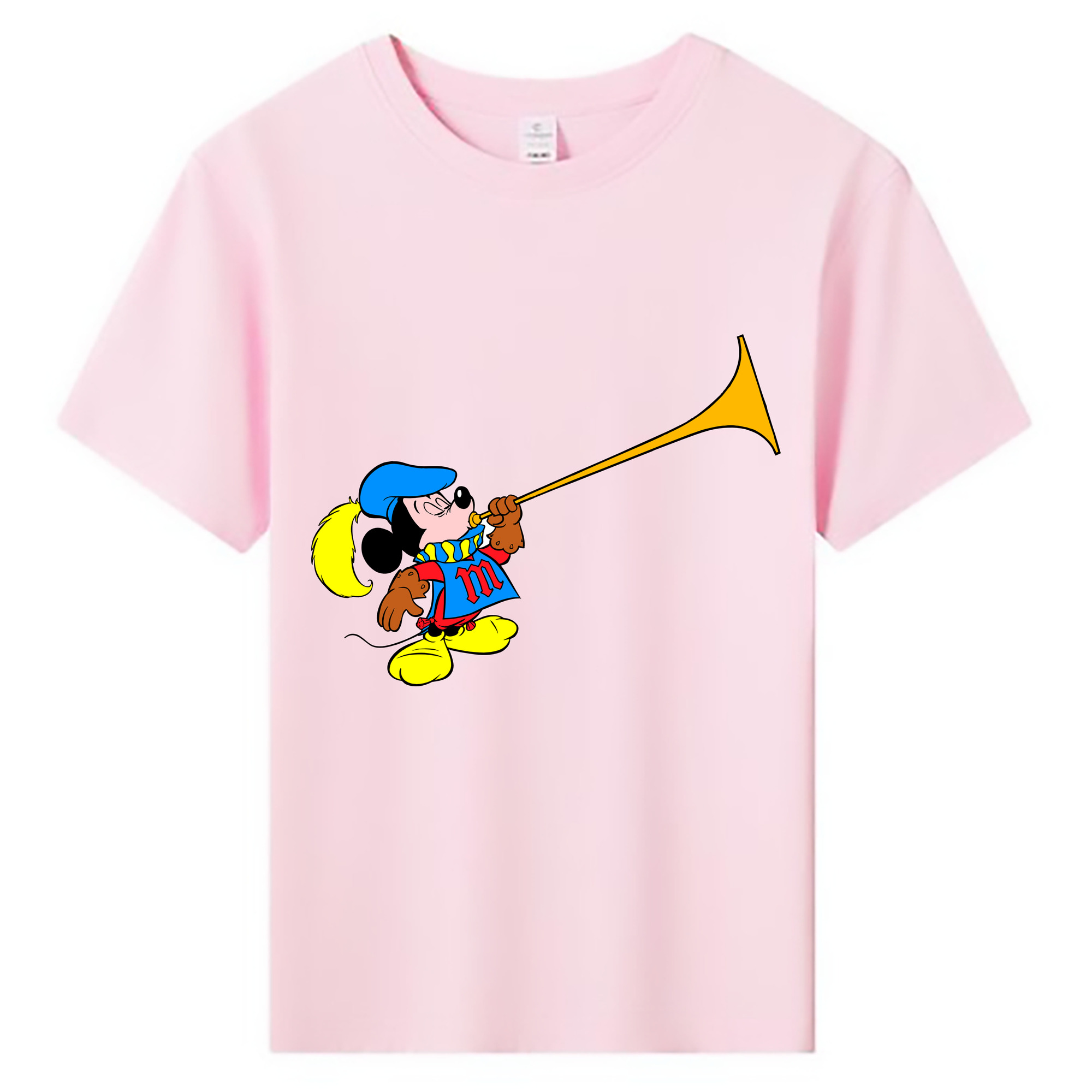 ミッキーマウス Mickey Mouse 綿100％キッズTシャツ（フロントプリント）