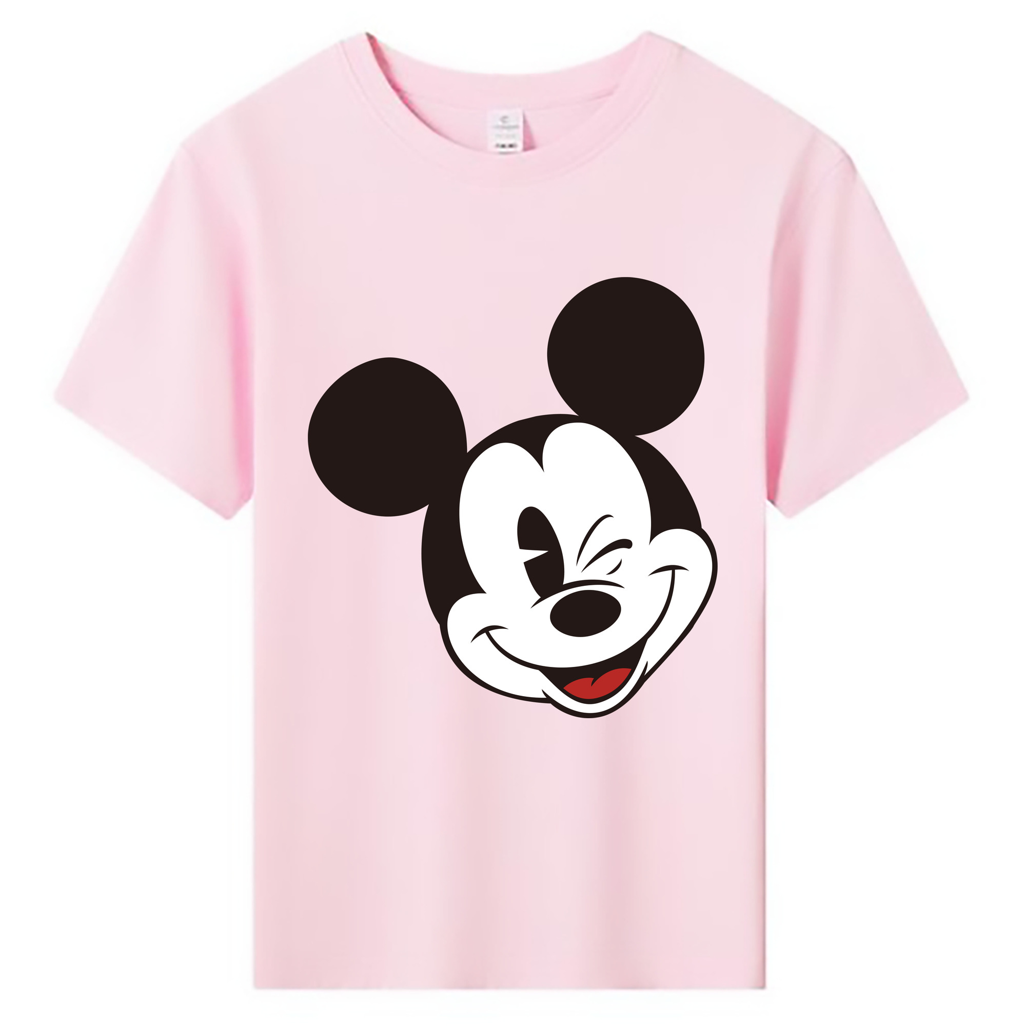 ミッキーマウス Mickey Mouse 綿100％キッズTシャツ（フロントプリント）