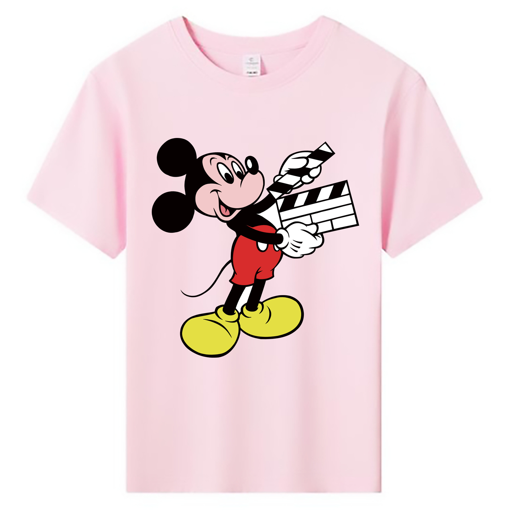 ミッキーマウス Mickey Mouse 綿100％キッズTシャツ（フロントプリント）