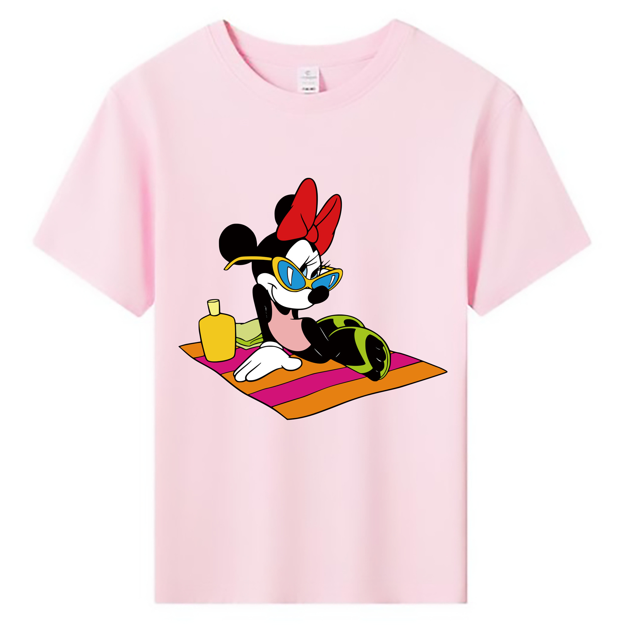 ミッキーマウス Mickey Mouse 綿100％キッズTシャツ（フロントプリント）