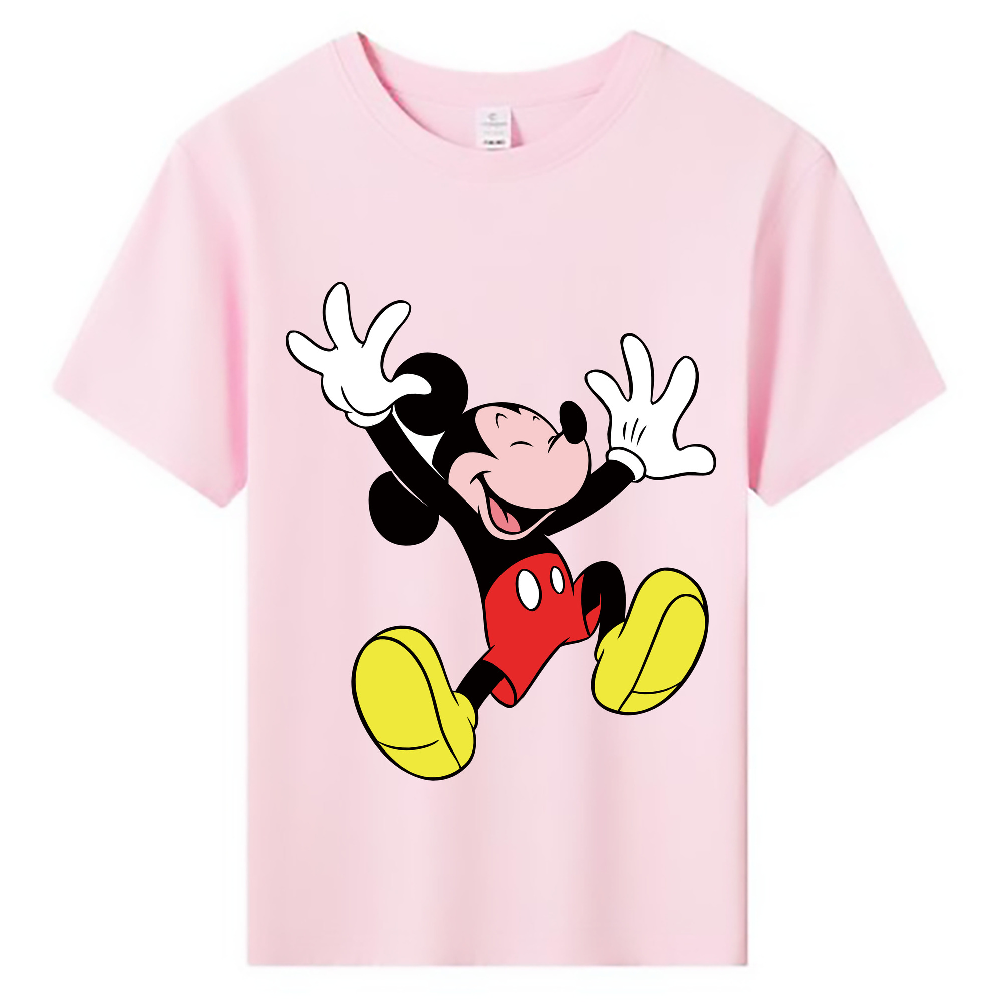 ミッキーマウス Mickey Mouse 綿100％キッズTシャツ（フロントプリント）