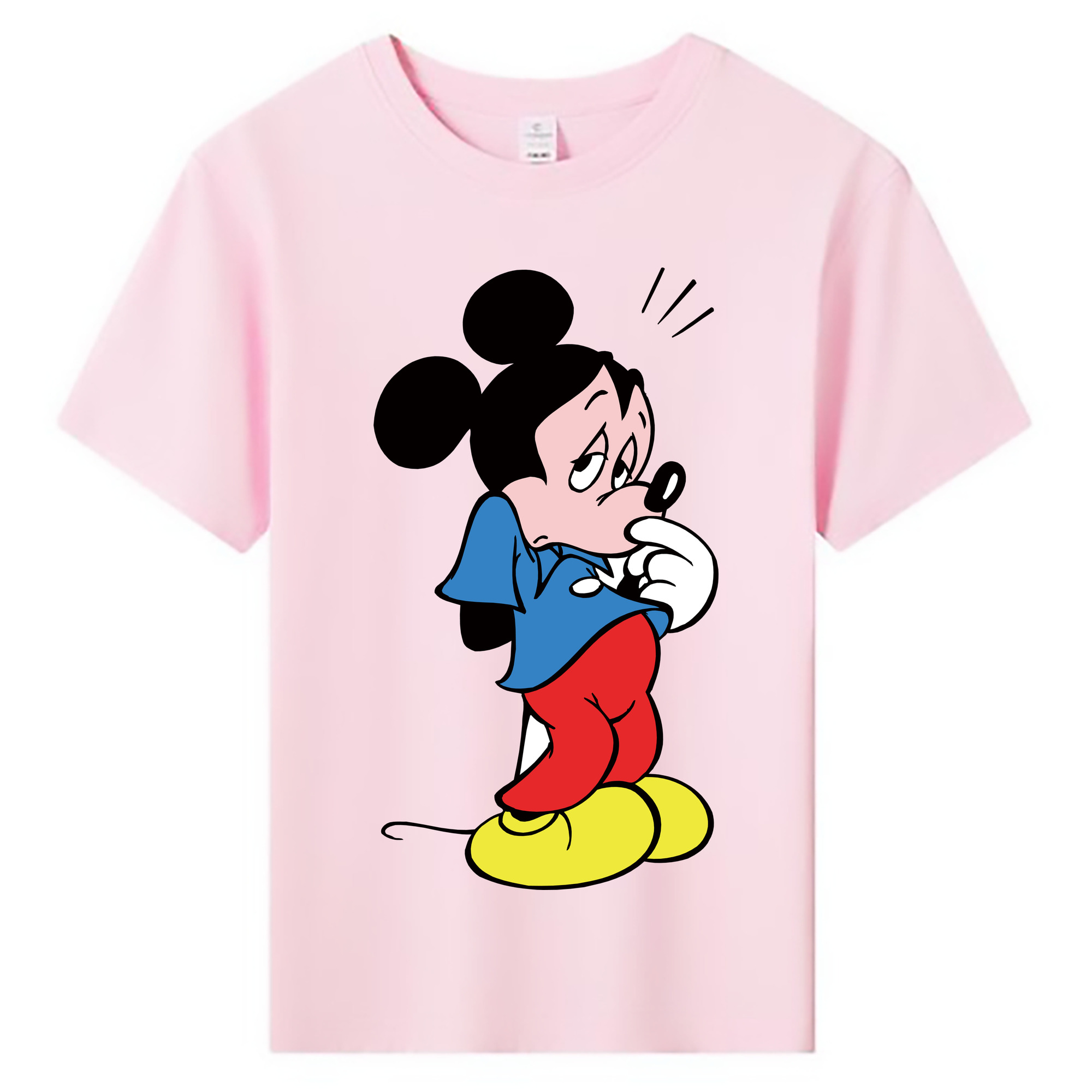 ミッキーマウス Mickey Mouse 綿100％キッズTシャツ（フロントプリント）