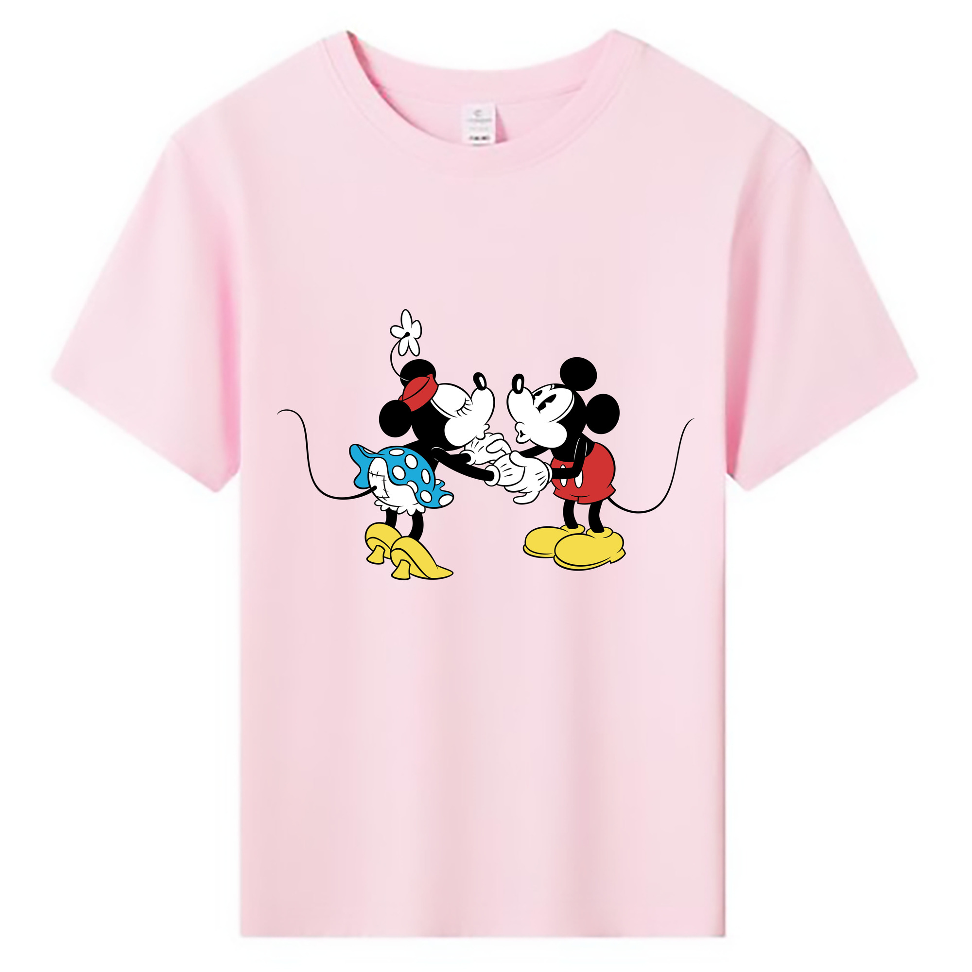 ミッキーマウス Mickey Mouse 綿100％キッズTシャツ（フロントプリント）