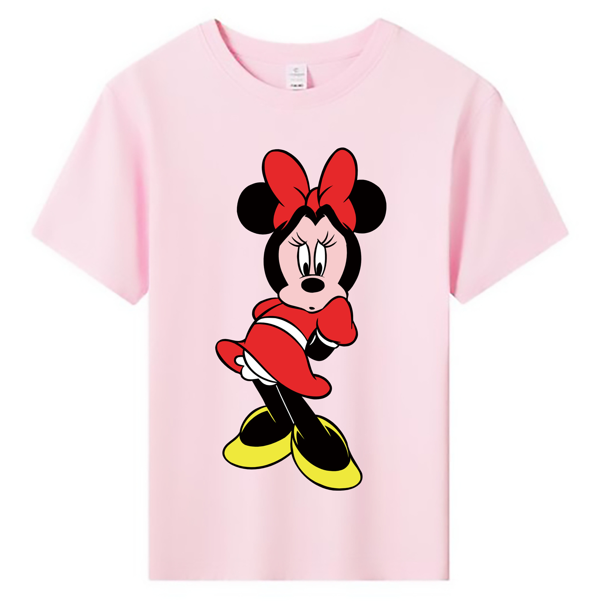 ミッキーマウス Mickey Mouse 綿100％キッズTシャツ（フロントプリント）