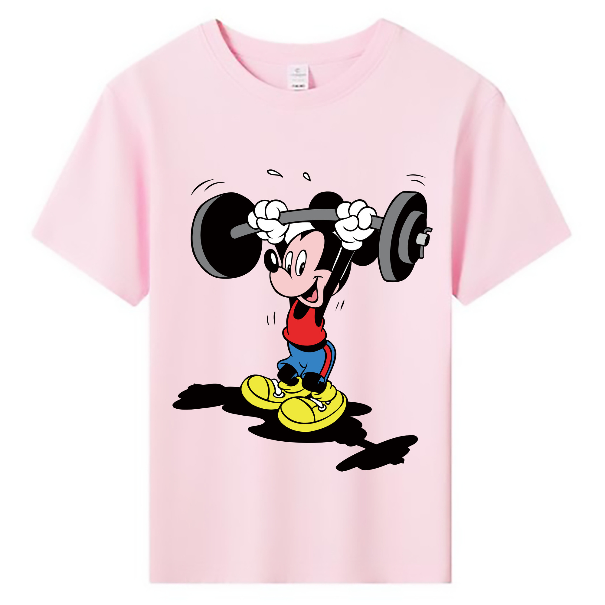 ミッキーマウス Mickey Mouse 綿100％キッズTシャツ（フロントプリント）