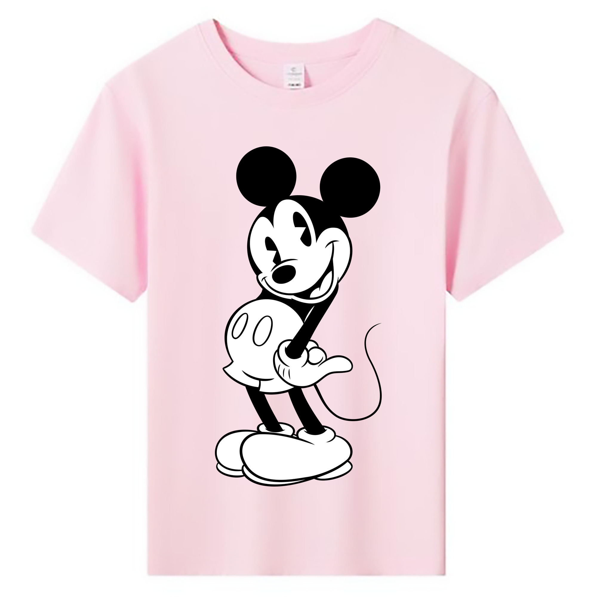 ミッキーマウス Mickey Mouse 綿100％キッズTシャツ（フロントプリント）