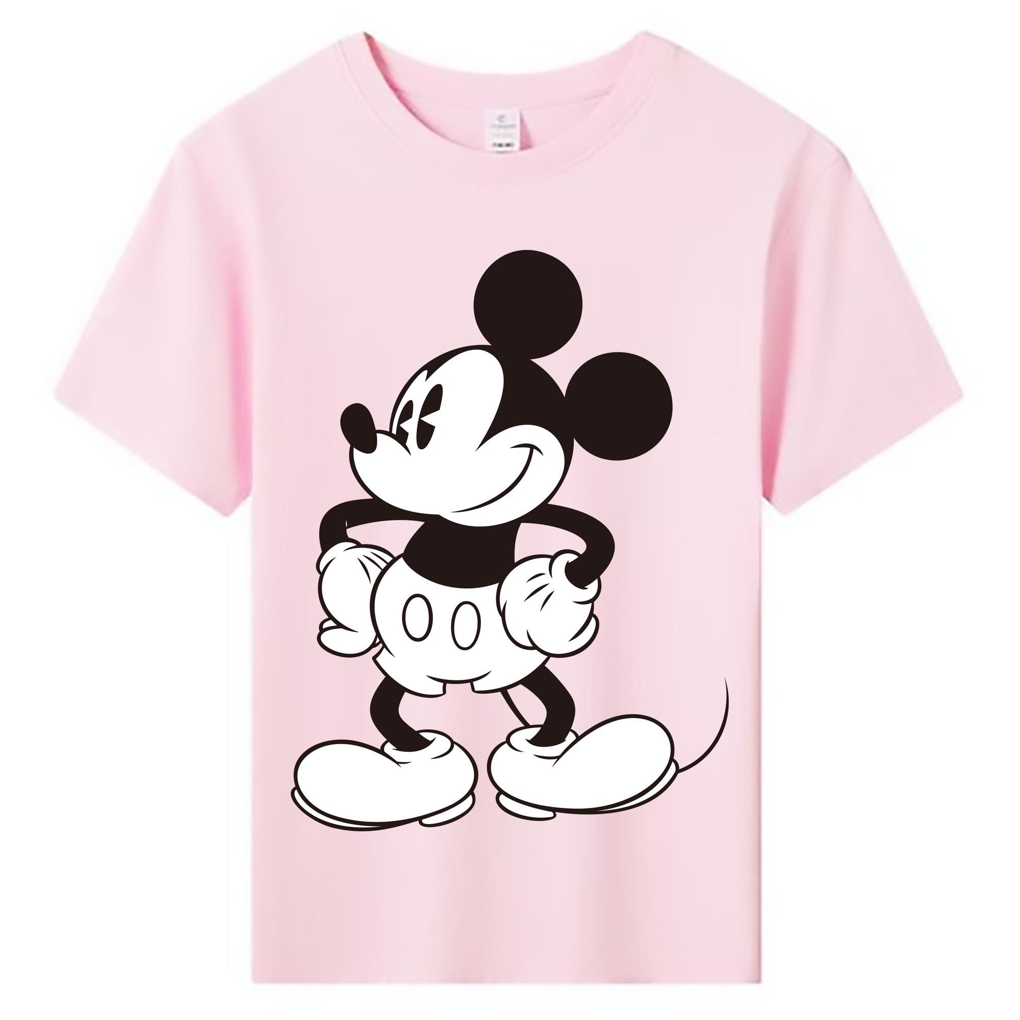 ミッキーマウス Mickey Mouse 綿100％キッズTシャツ（フロントプリント）