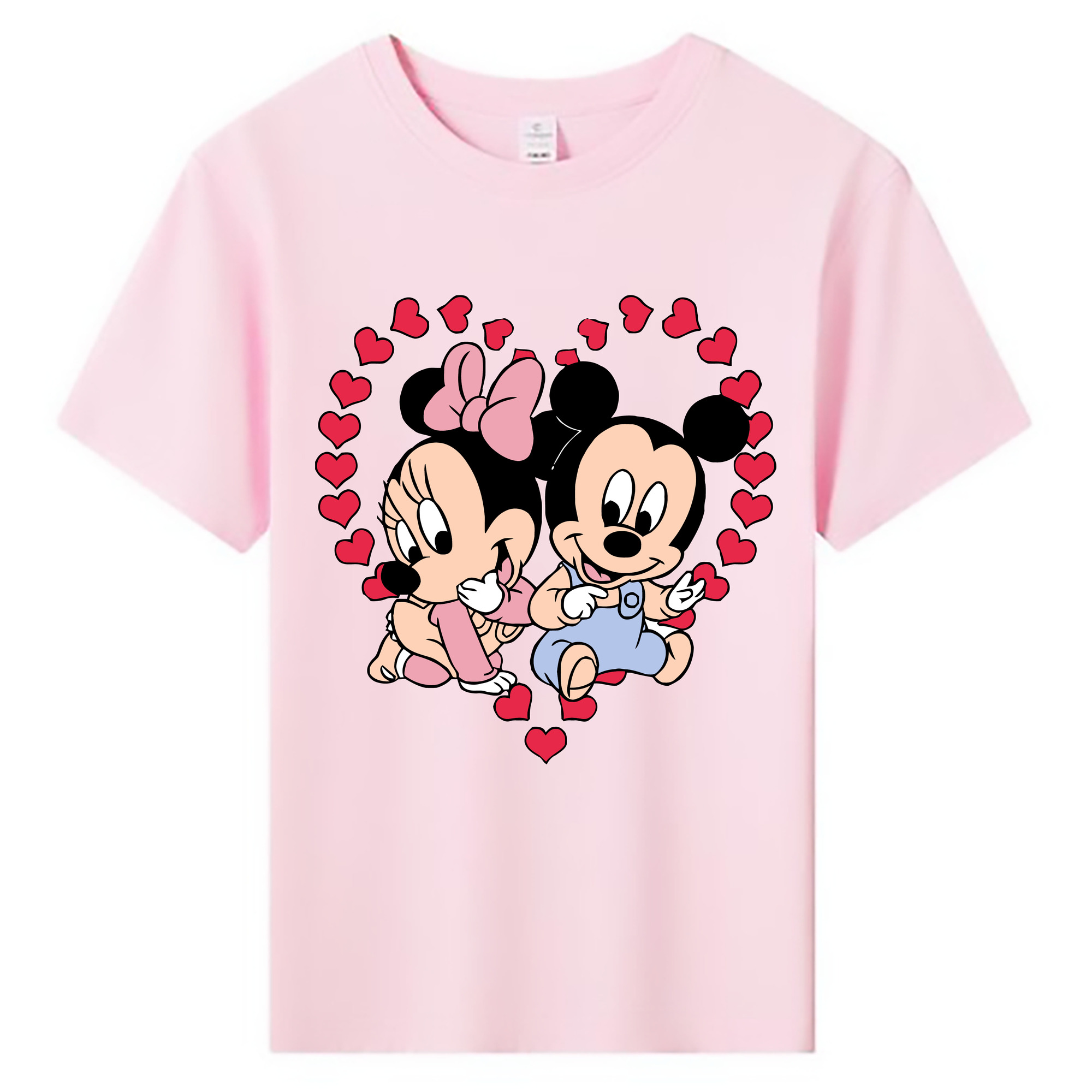 ミッキーマウス Mickey Mouse 綿100％キッズTシャツ（フロントプリント）