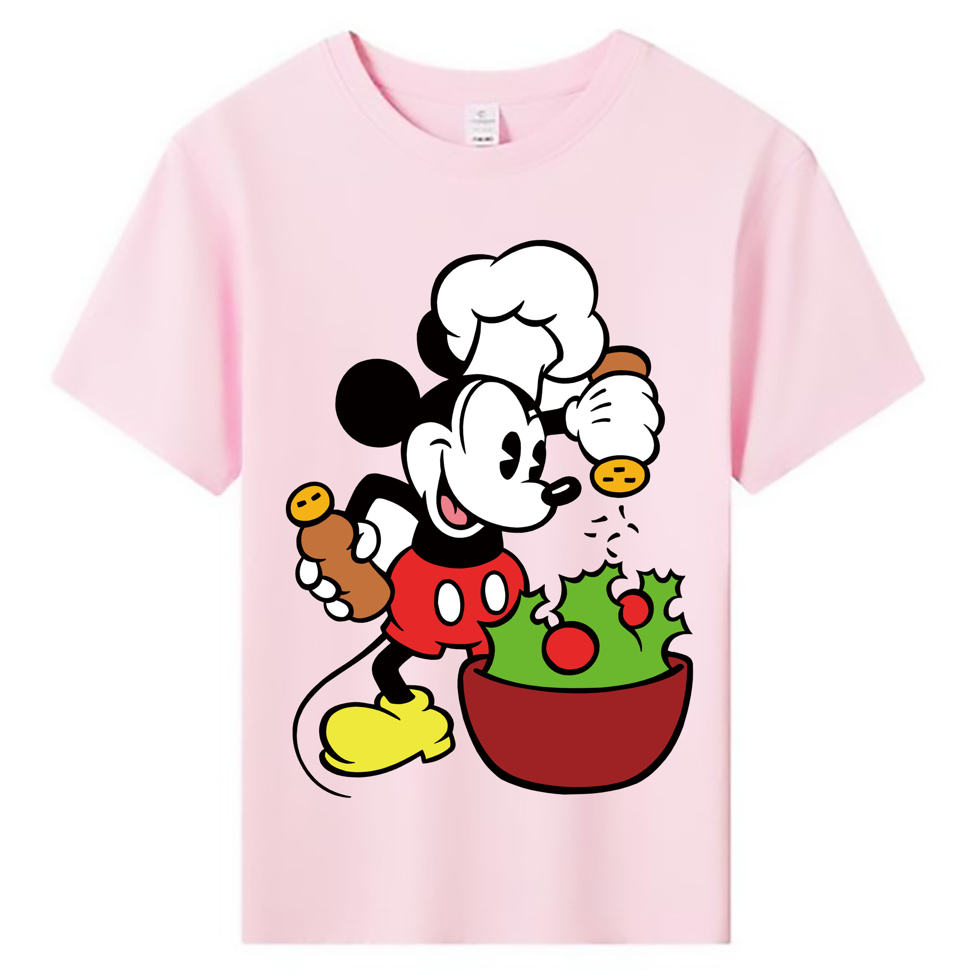 ミッキーマウス Mickey Mouse 綿100％キッズTシャツ（フロントプリント）