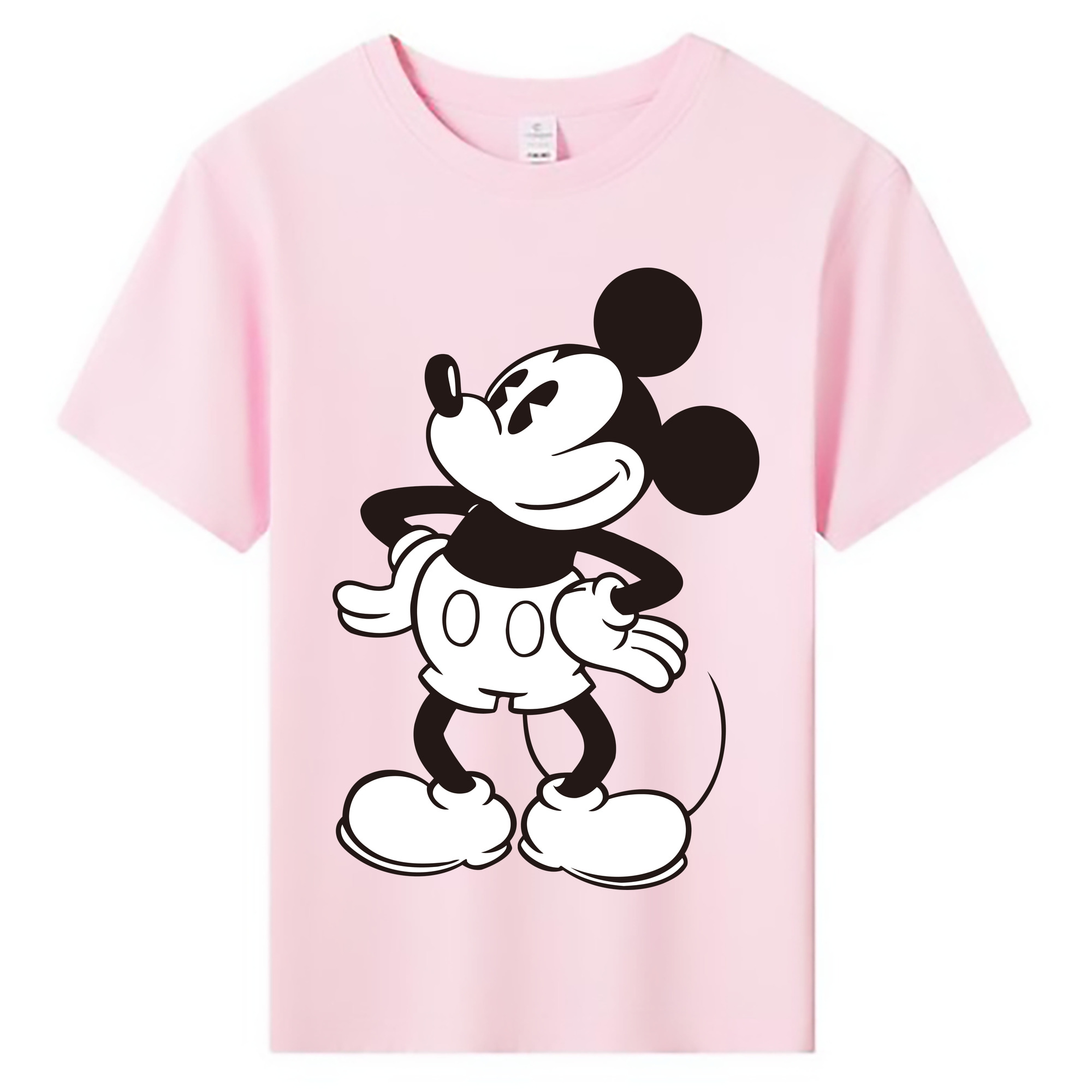 ミッキーマウス Mickey Mouse 綿100％キッズTシャツ（フロントプリント）
