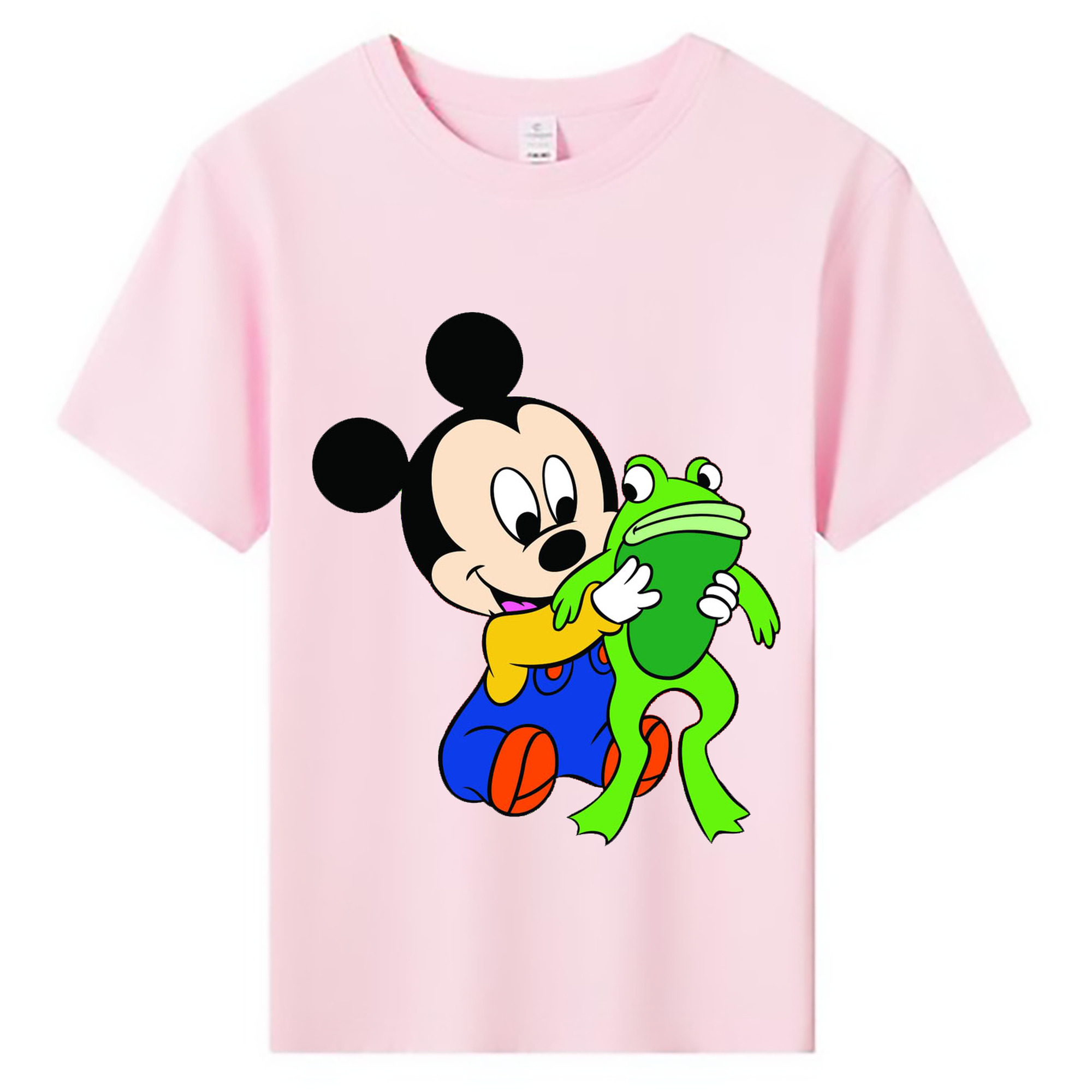 ミッキーマウス Mickey Mouse 綿100％キッズTシャツ（フロントプリント）