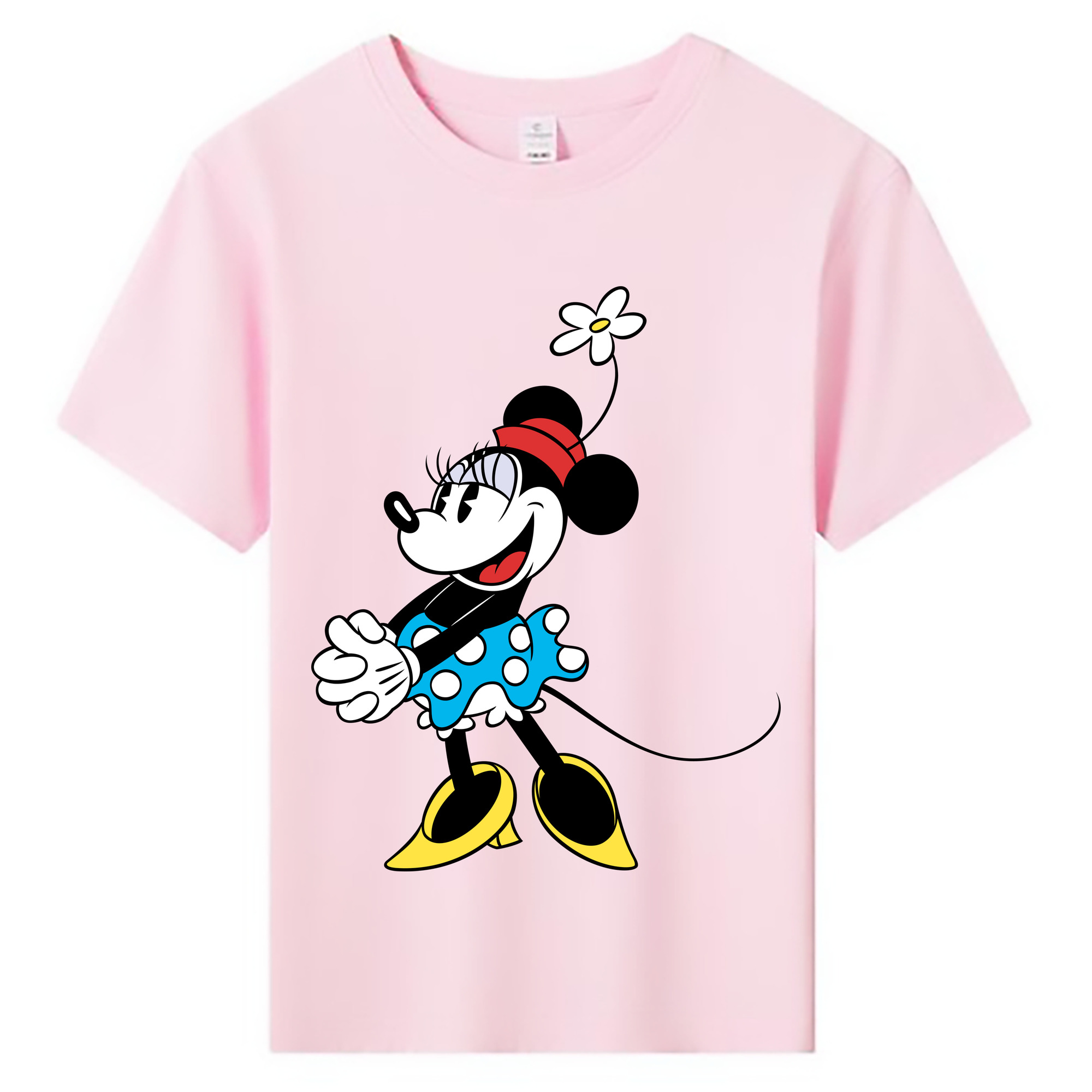 ミッキーマウス Mickey Mouse 綿100％キッズTシャツ（フロントプリント）