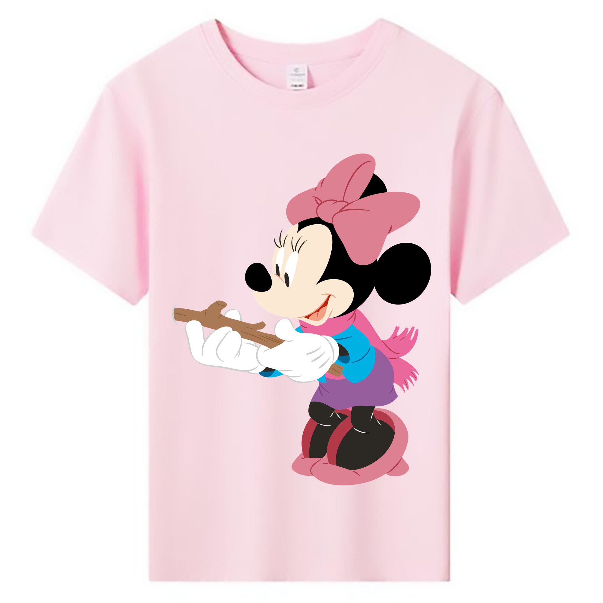 ミッキーマウス Mickey Mouse 綿100％キッズTシャツ（フロントプリント）