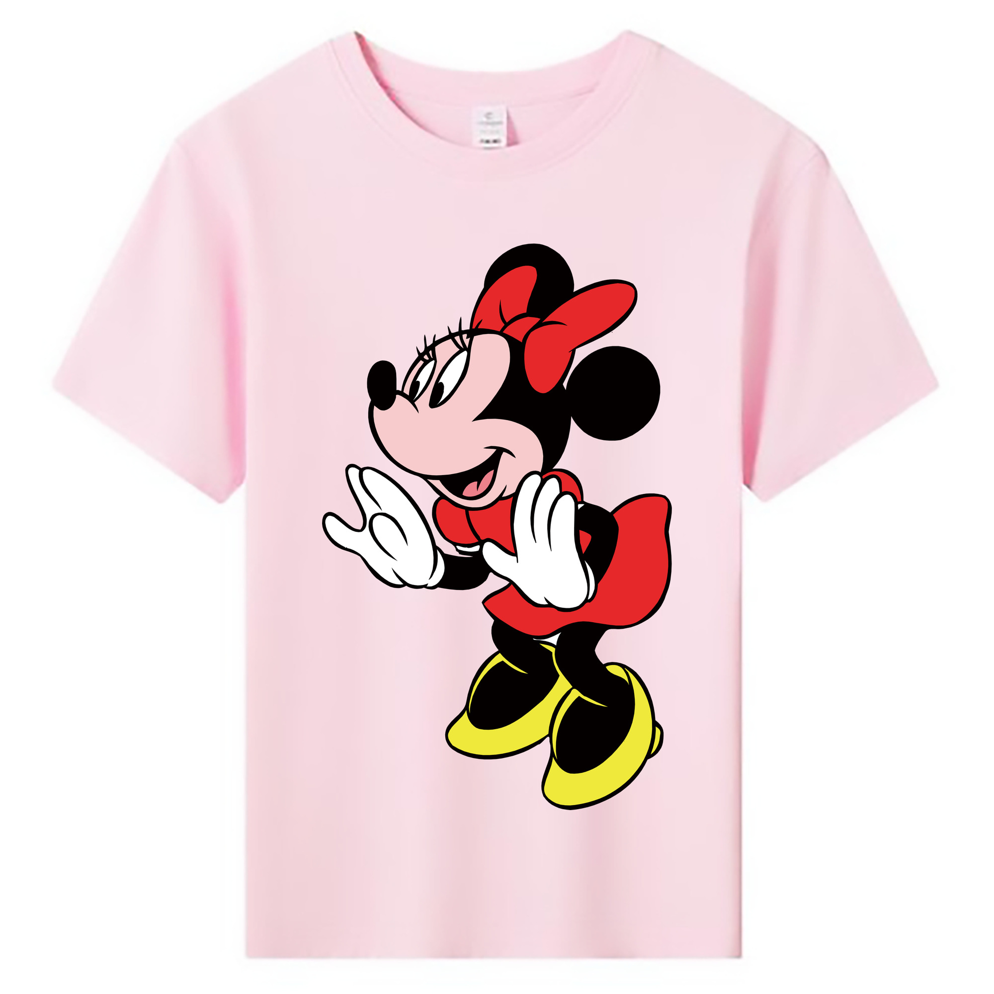 ミッキーマウス Mickey Mouse 綿100％キッズTシャツ（フロントプリント）