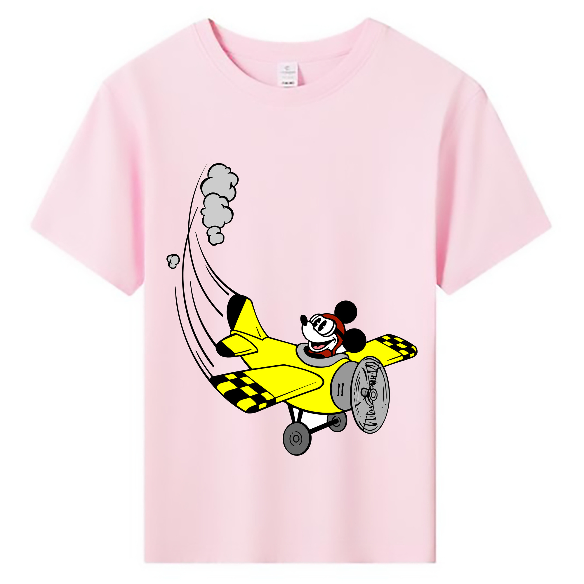 ミッキーマウス Mickey Mouse 綿100％キッズTシャツ（フロントプリント）